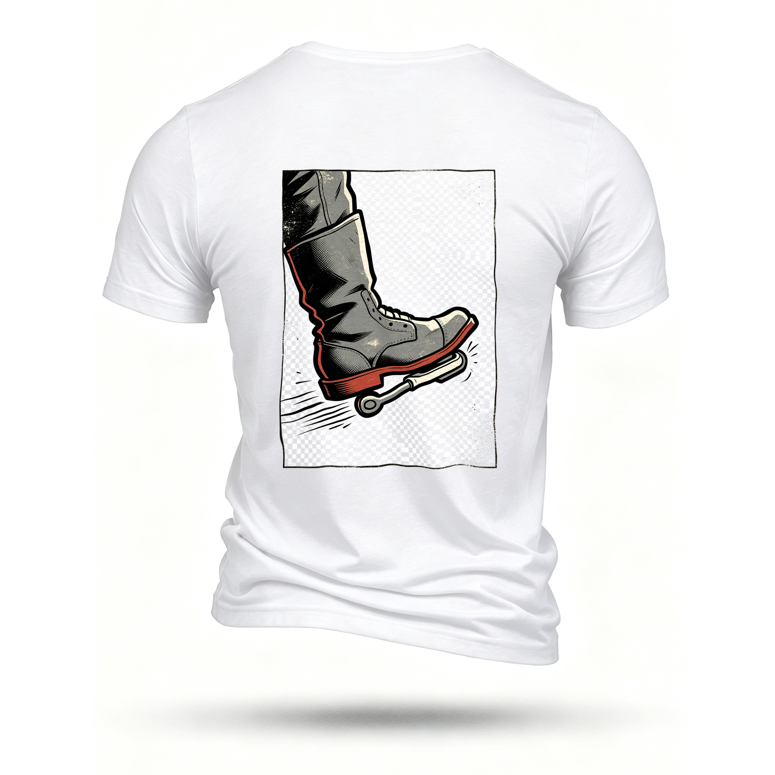 White T-shirt, back print