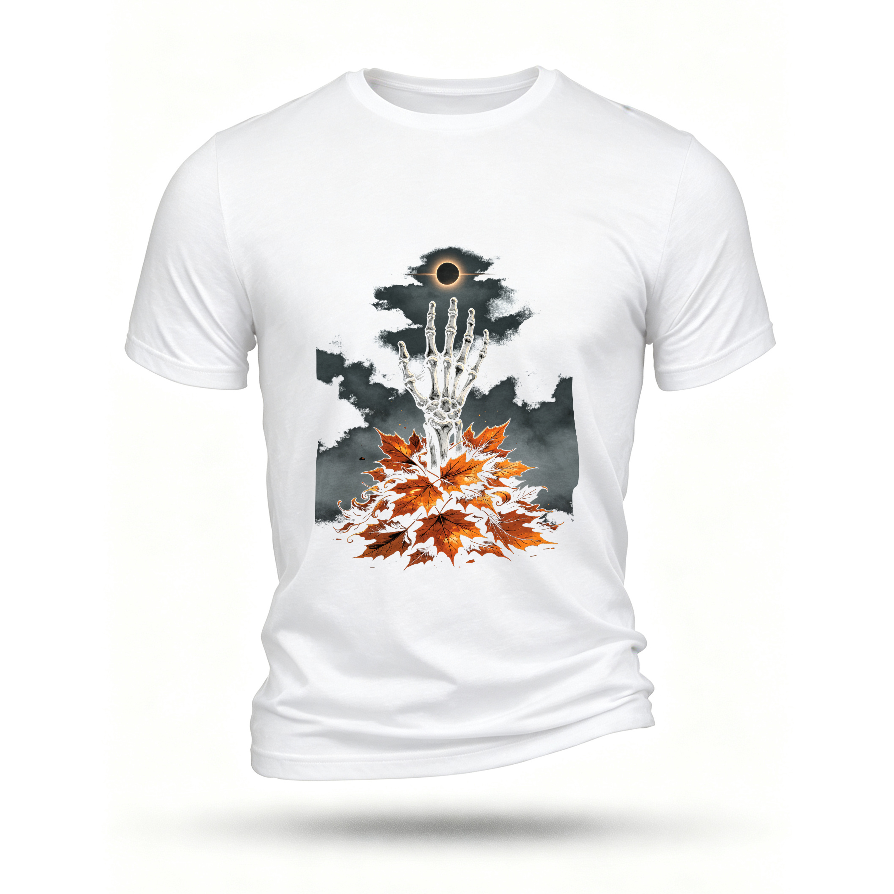 White T-shirt, front print