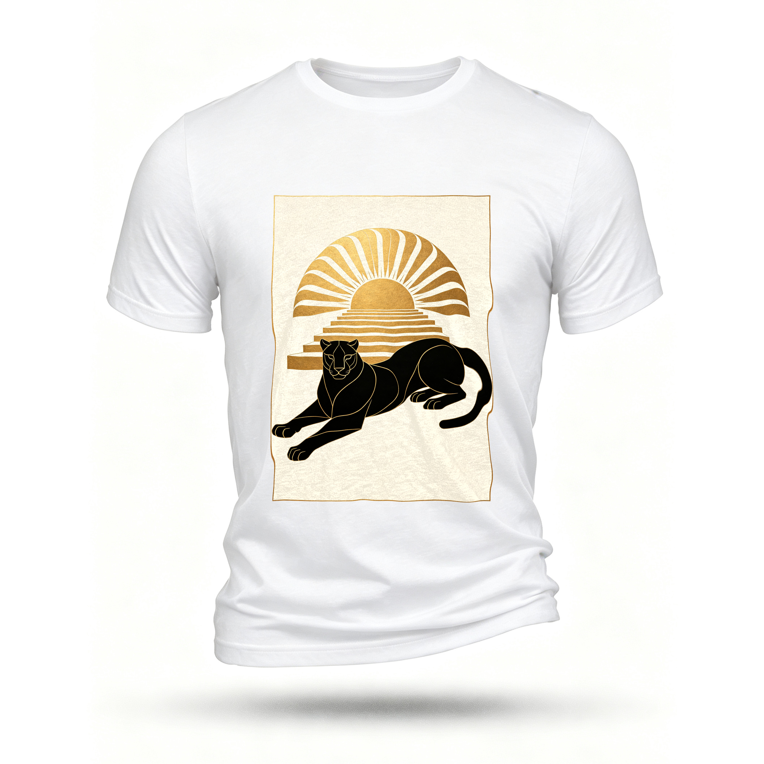 White T-shirt, front print