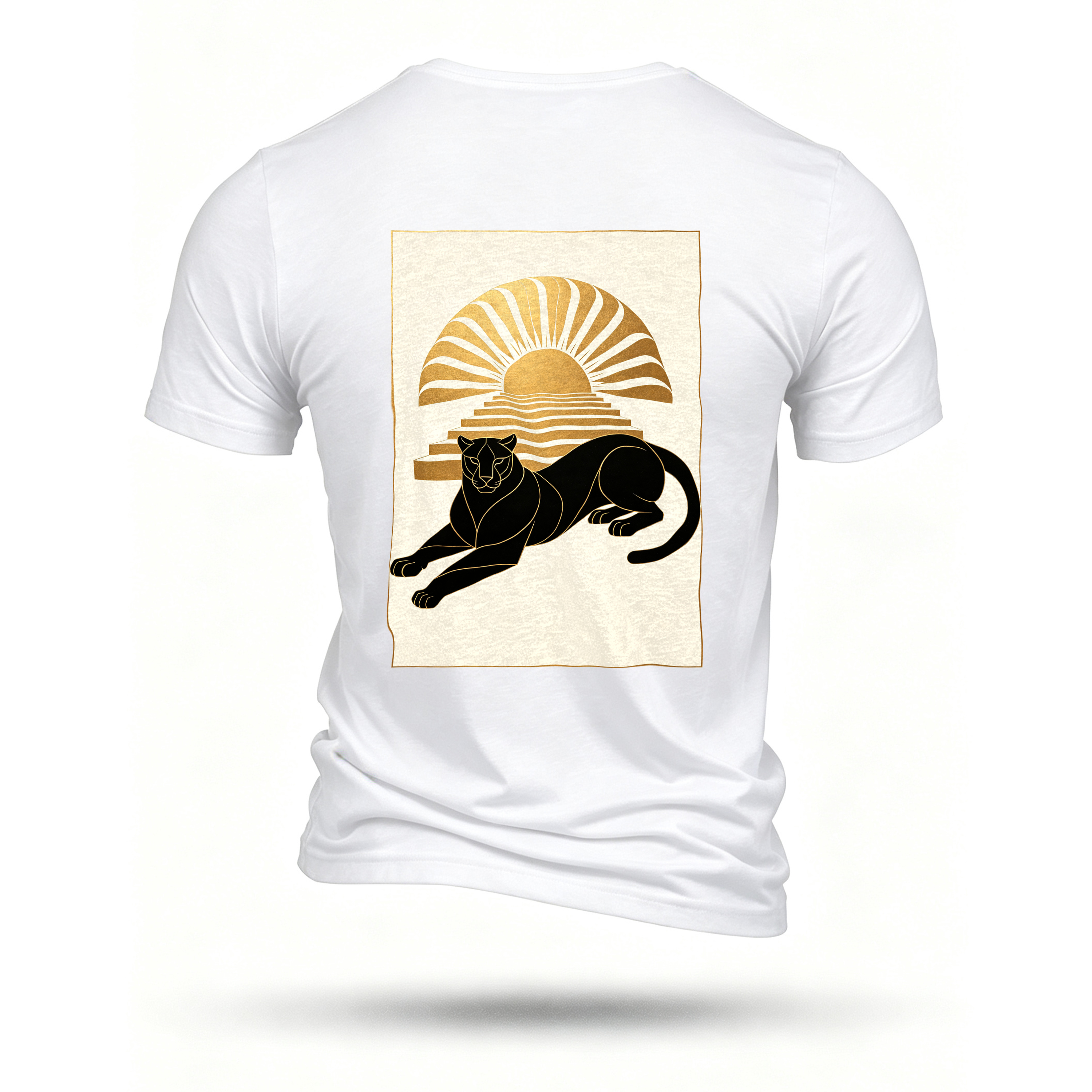 White T-shirt, back print
