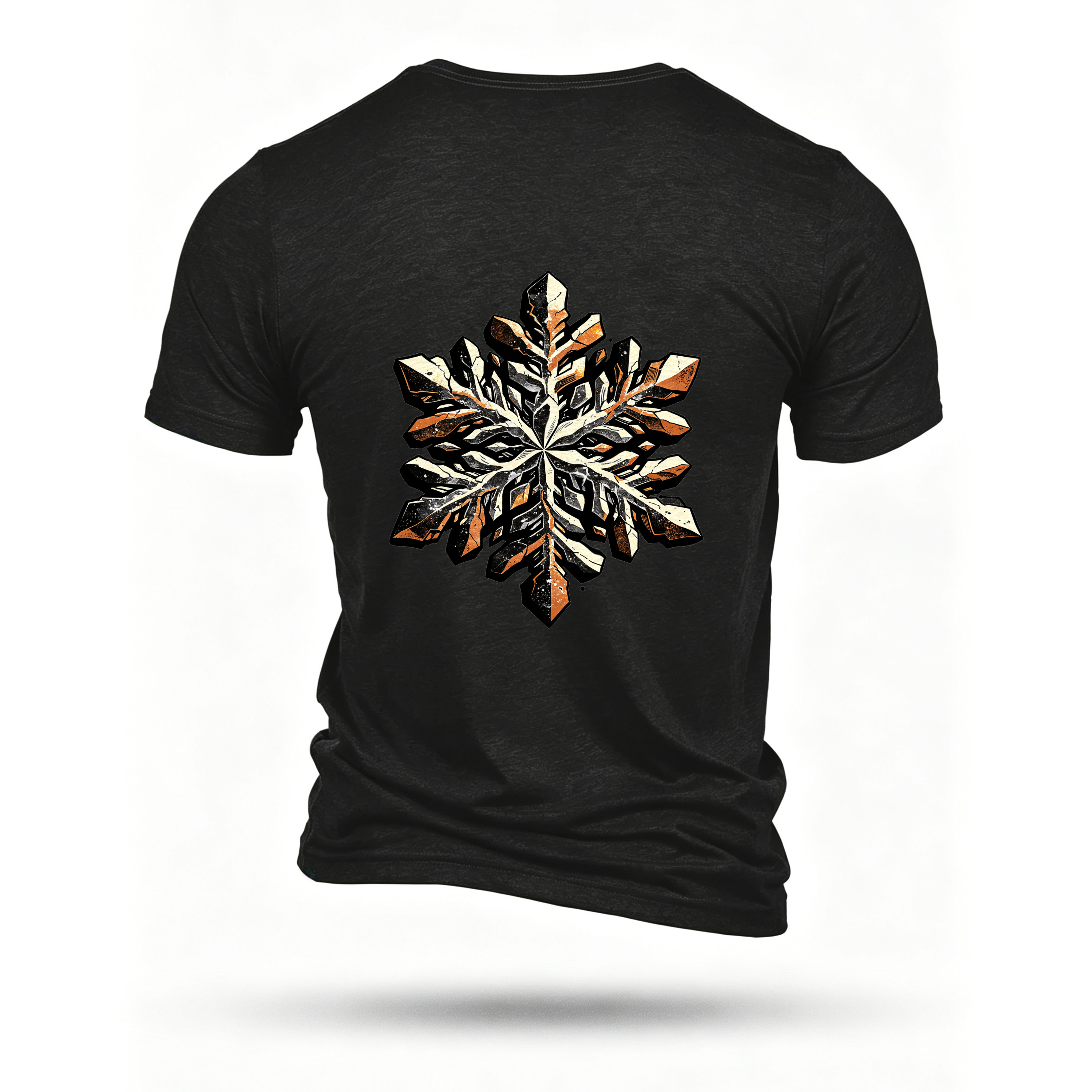 Black T-shirt, back print