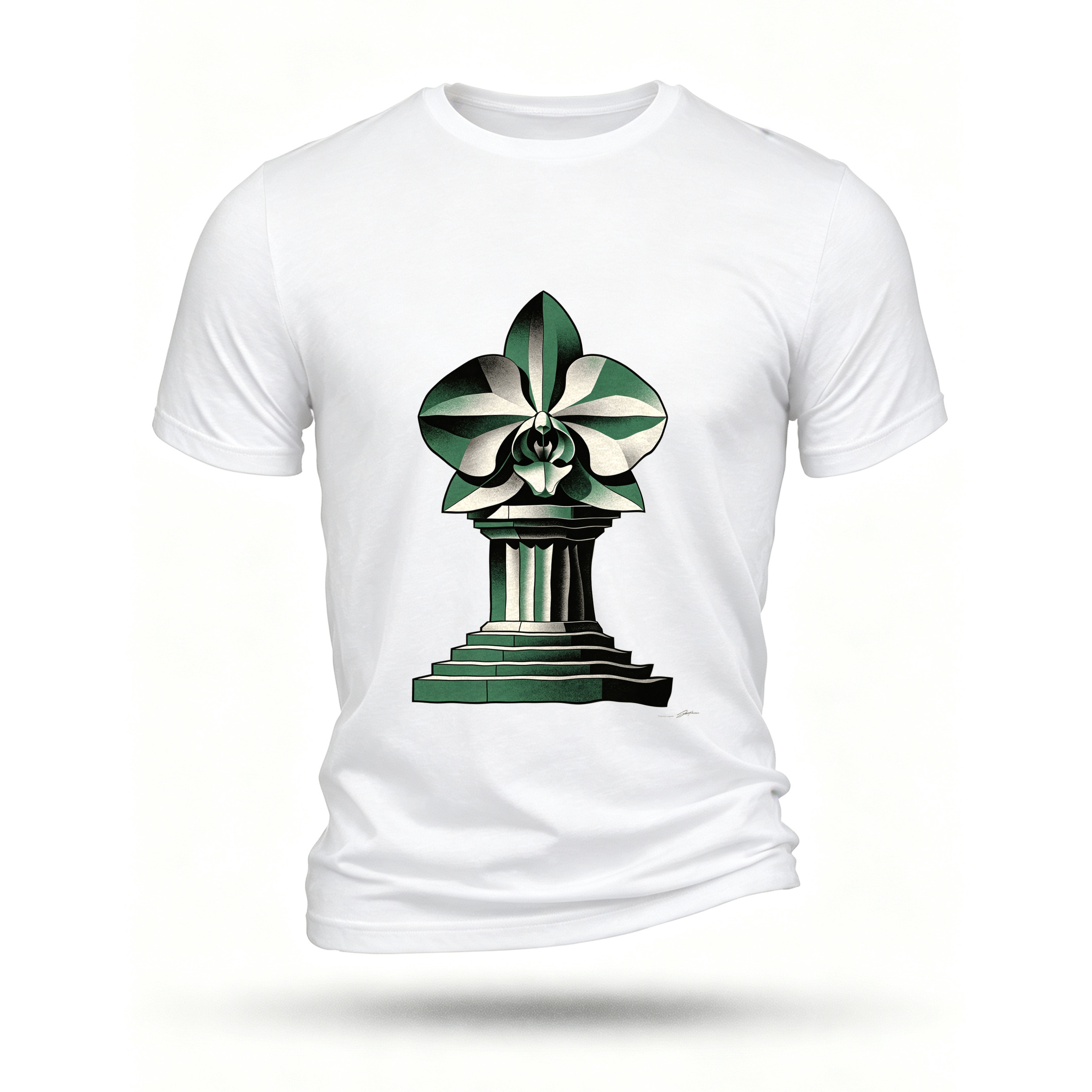 White T-shirt, front print