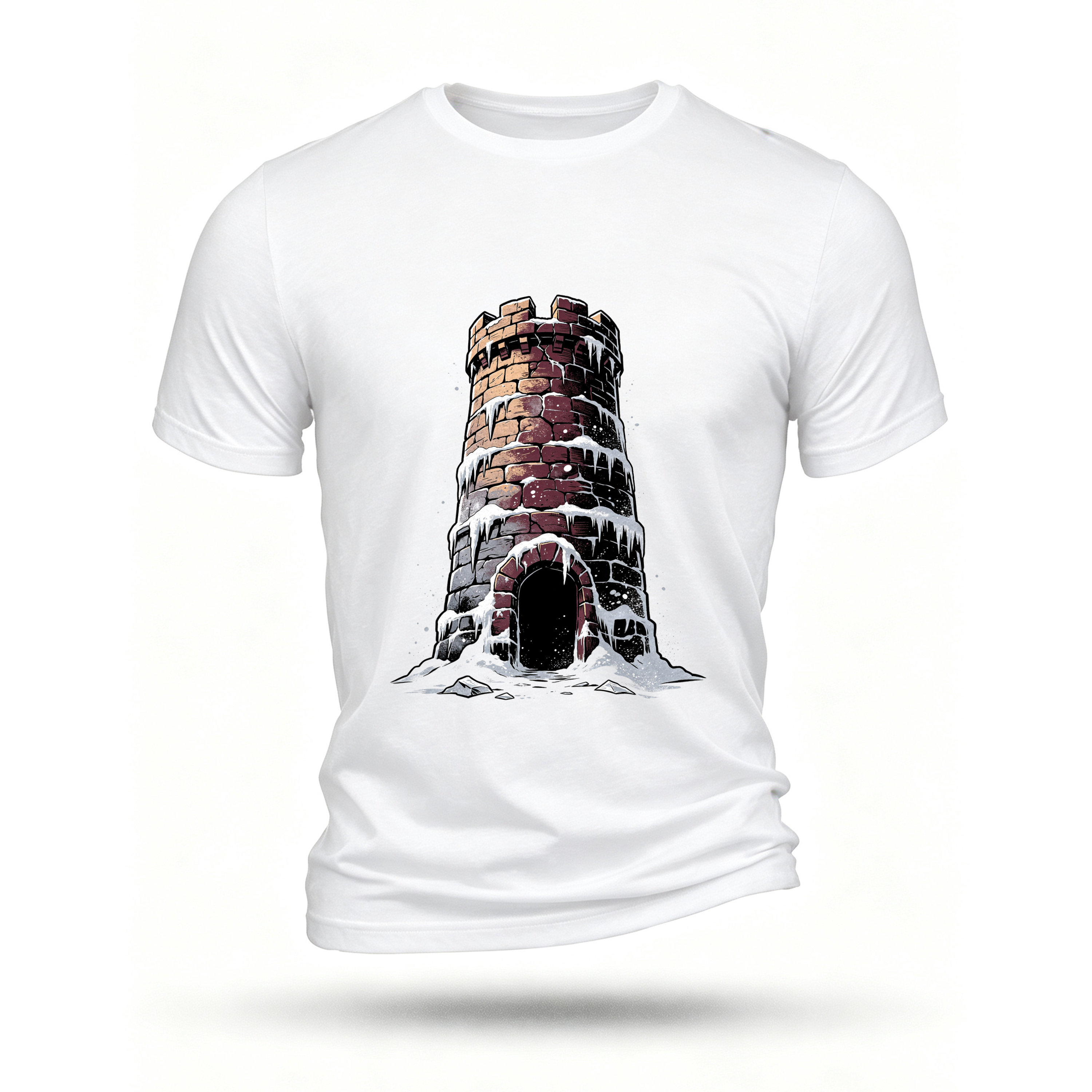 White T-shirt, front print