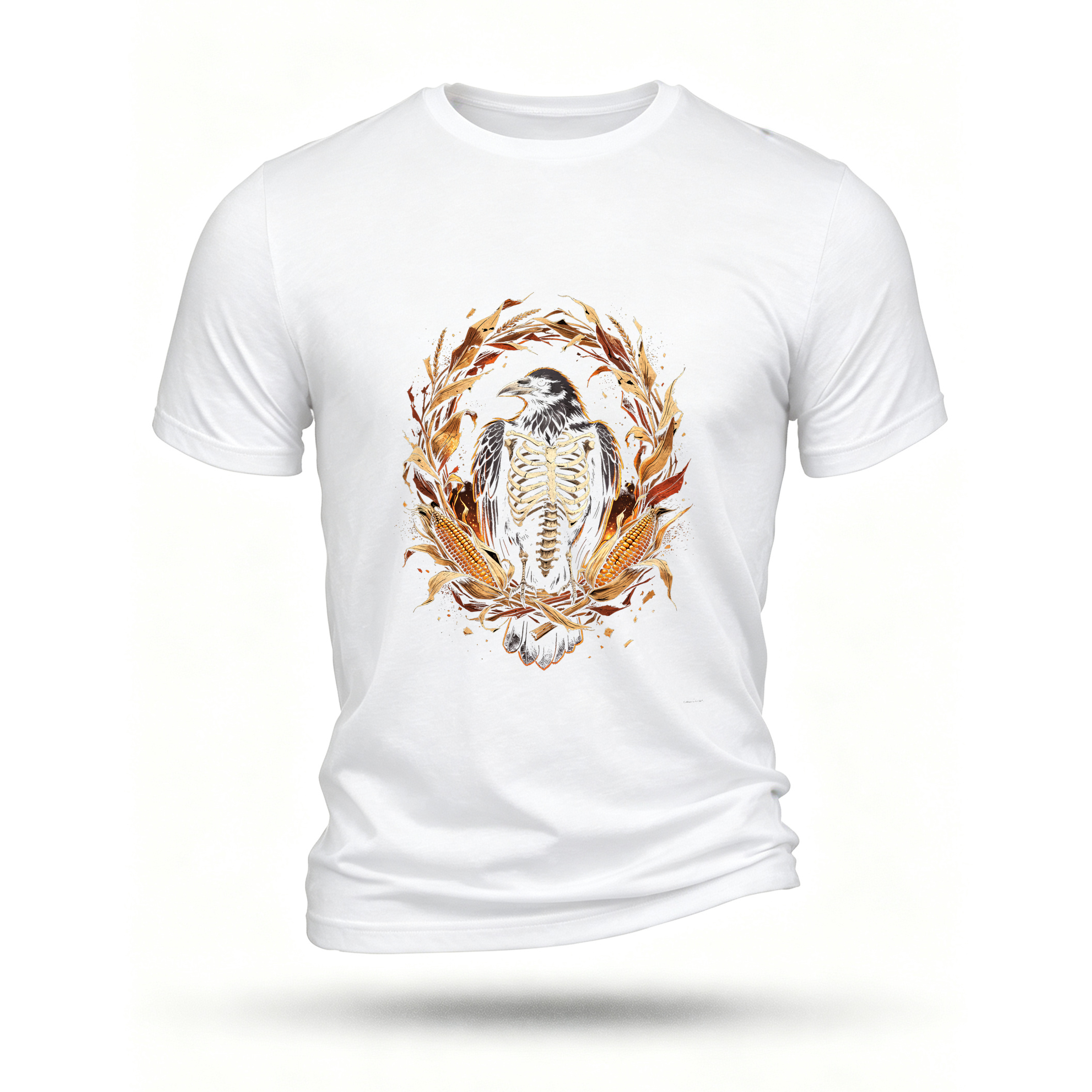 White T-shirt, front print
