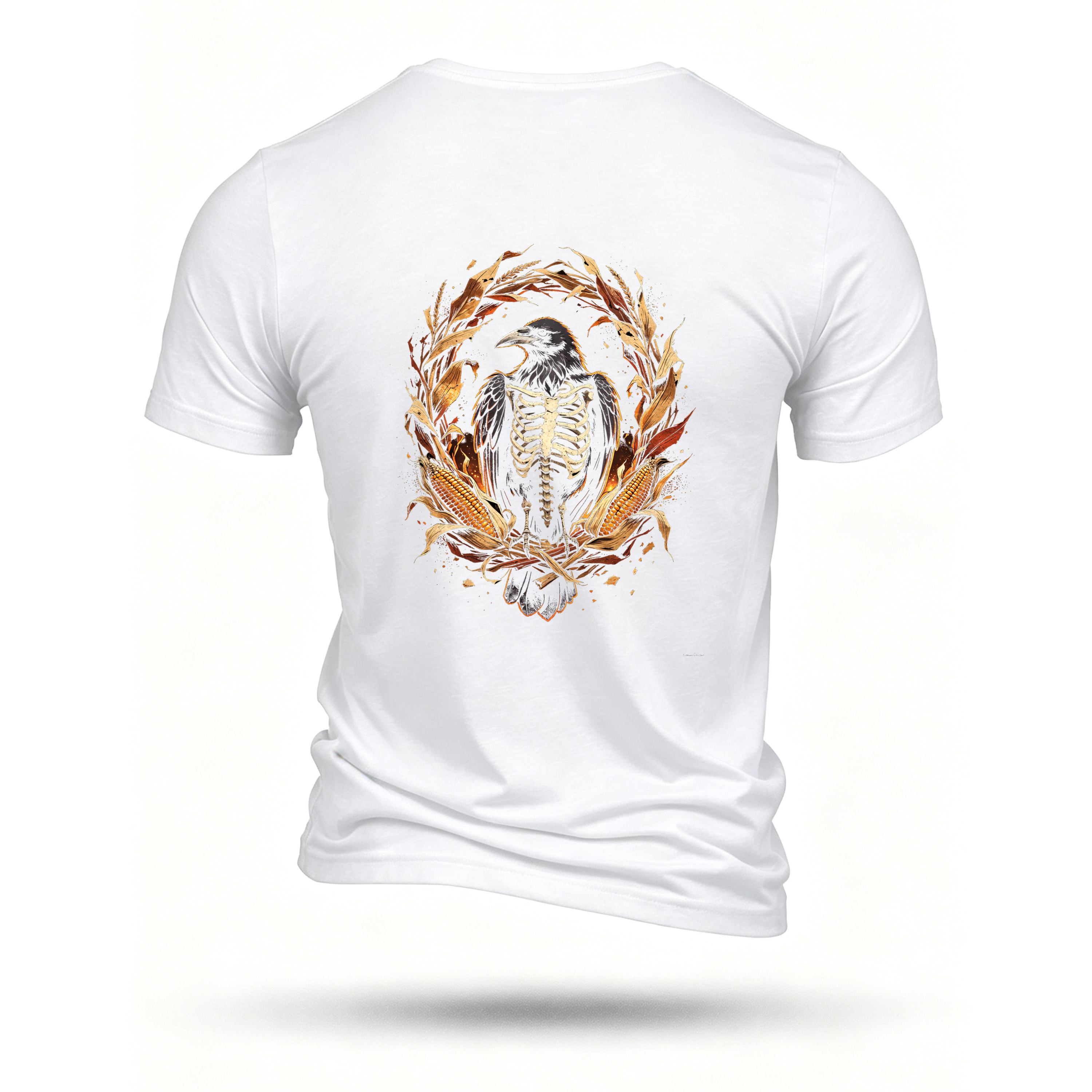 White T-shirt, back print