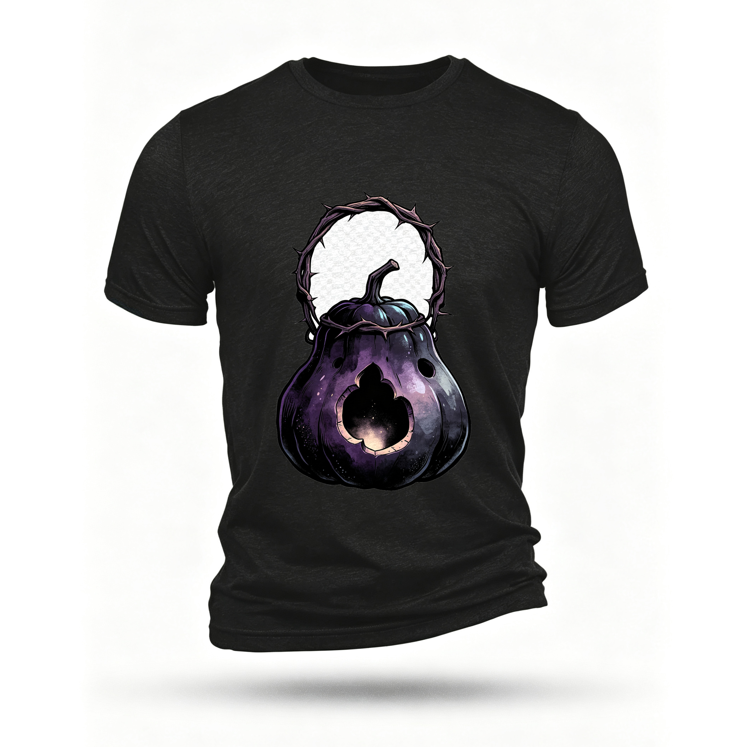 Black T-shirt, front print