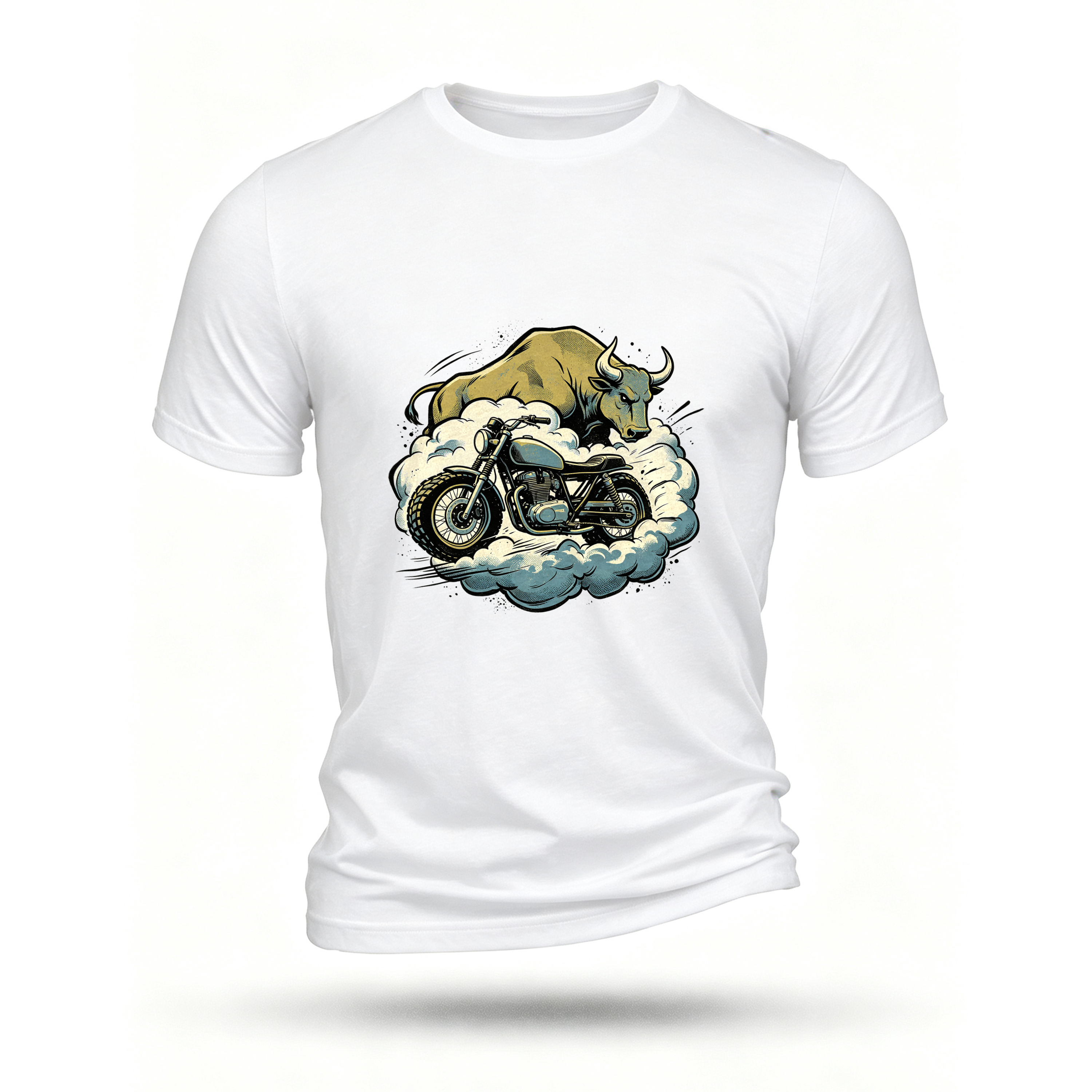 White T-shirt, front print