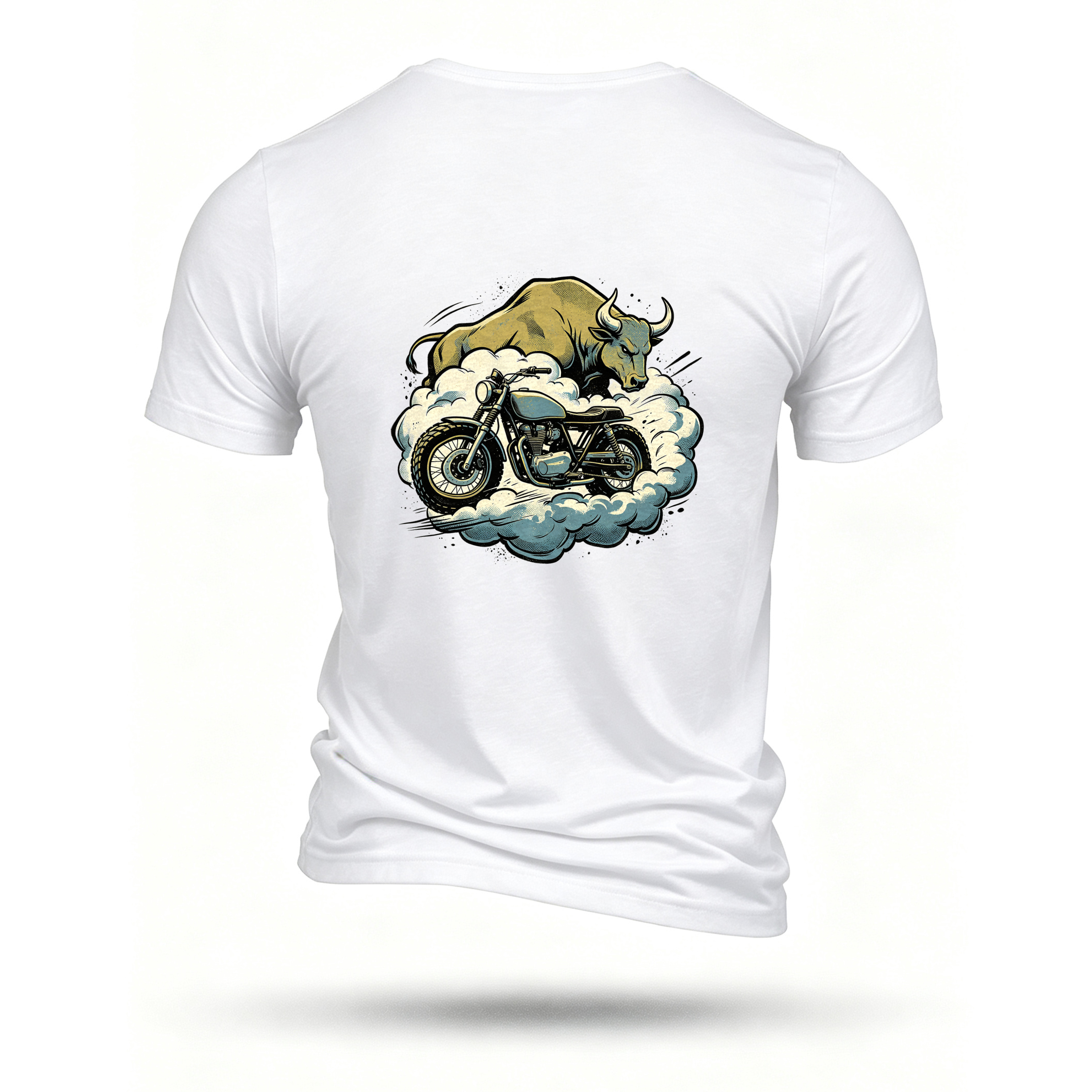 White T-shirt, back print