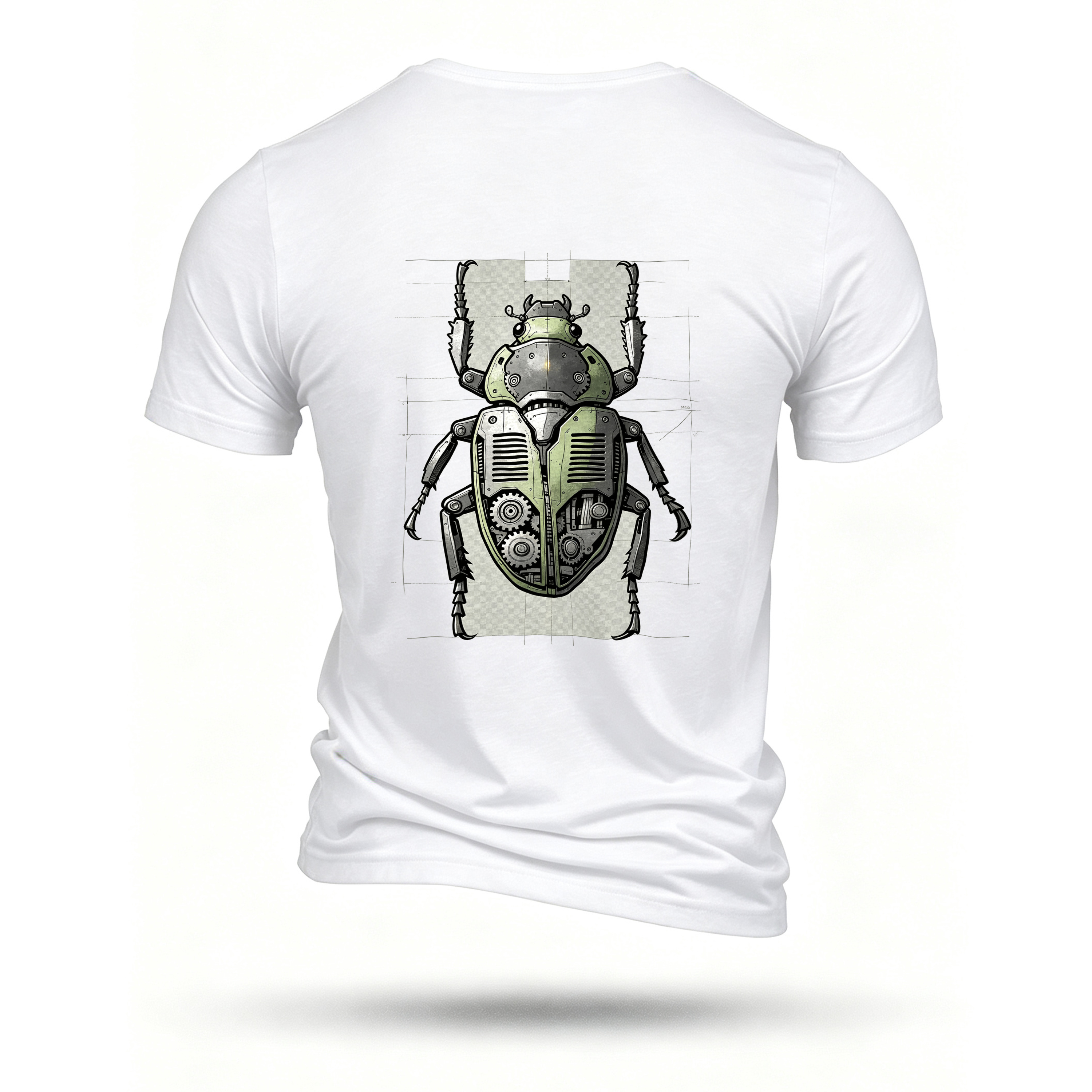 White T-shirt, back print