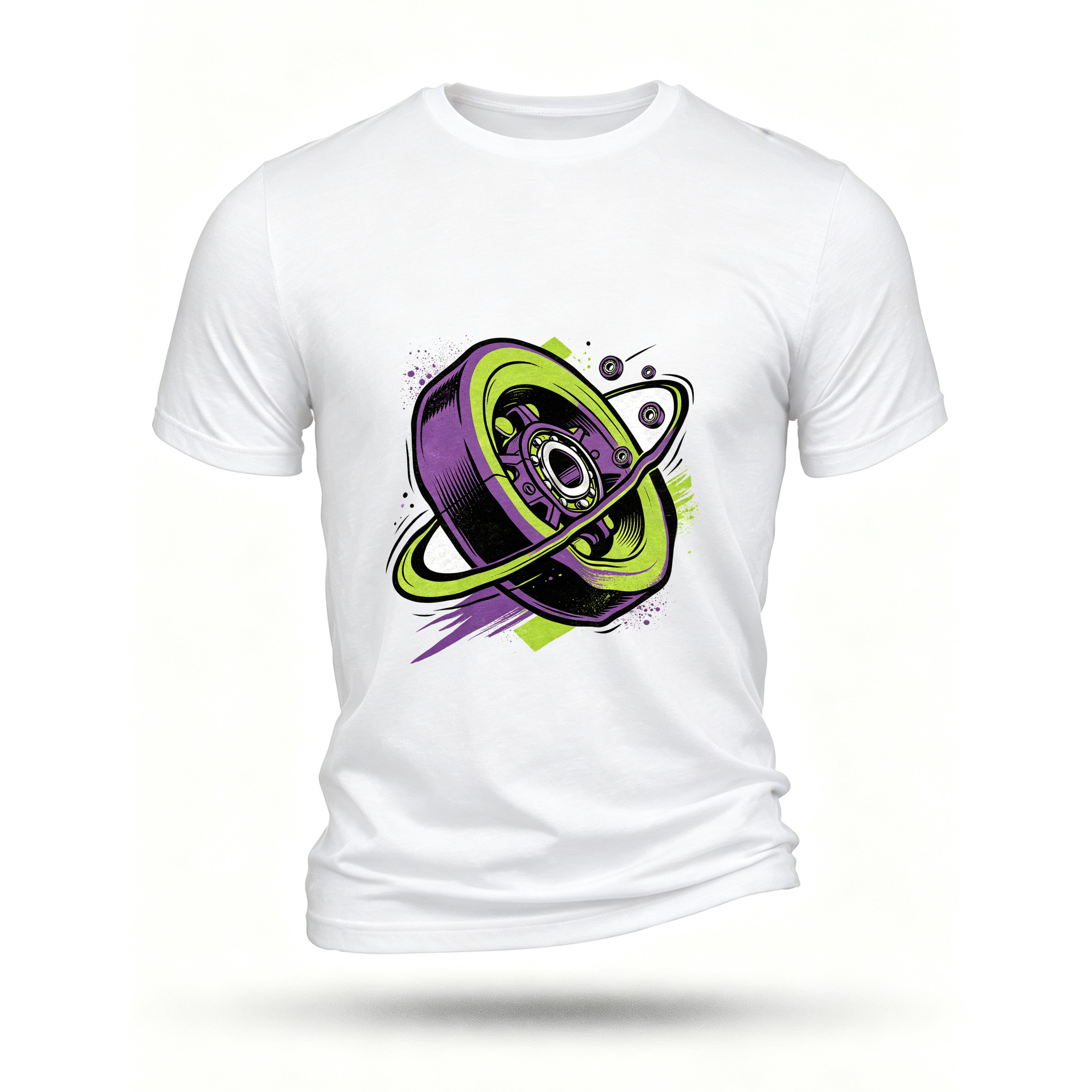 White T-shirt, front print