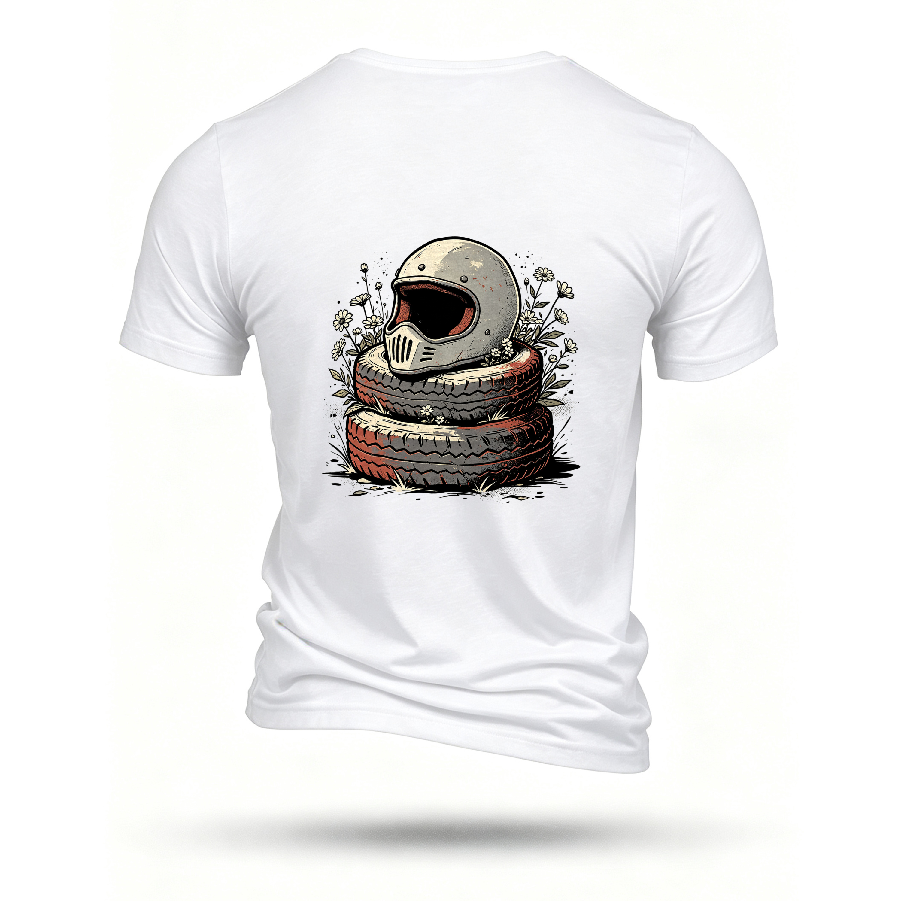 White T-shirt, back print