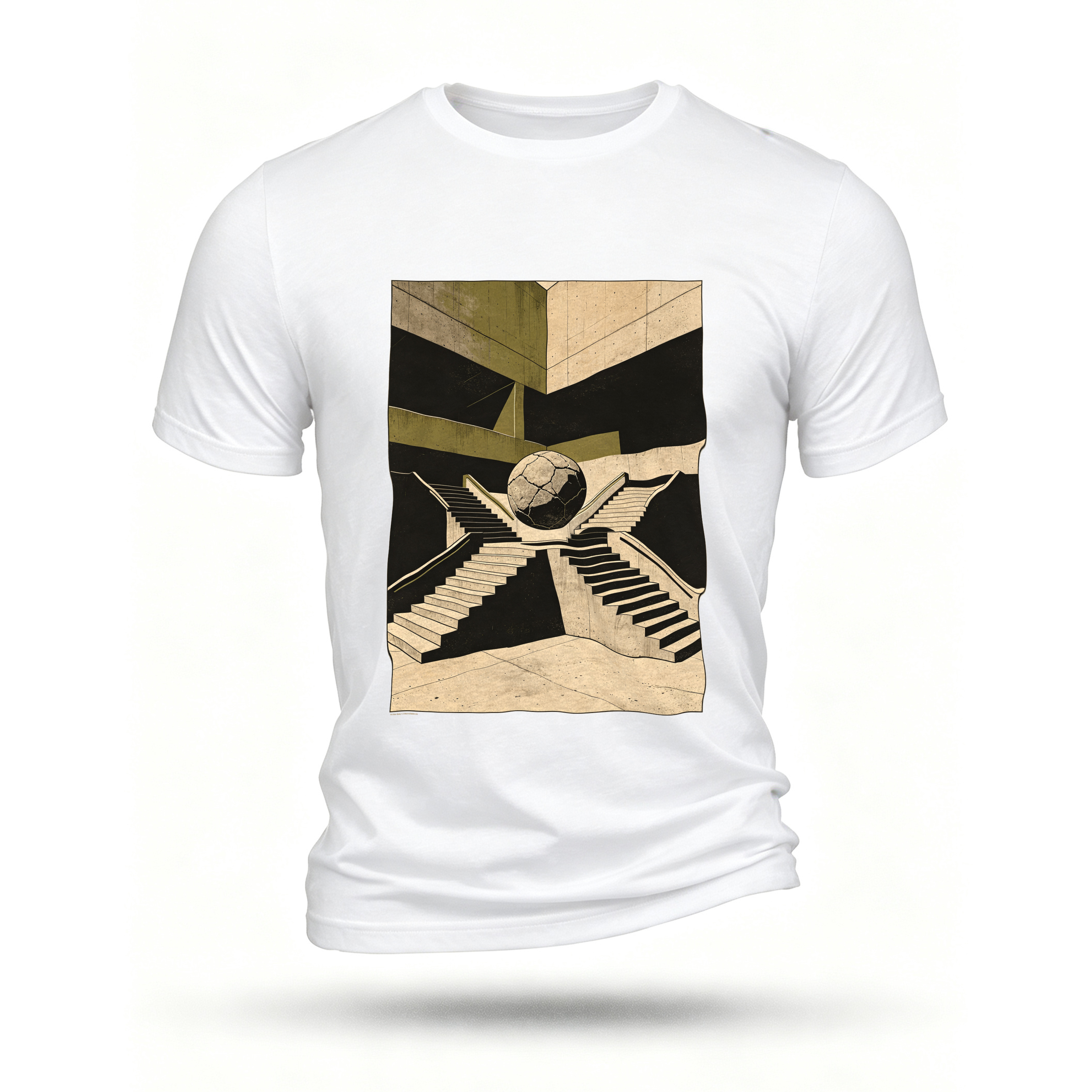 White T-shirt, front print