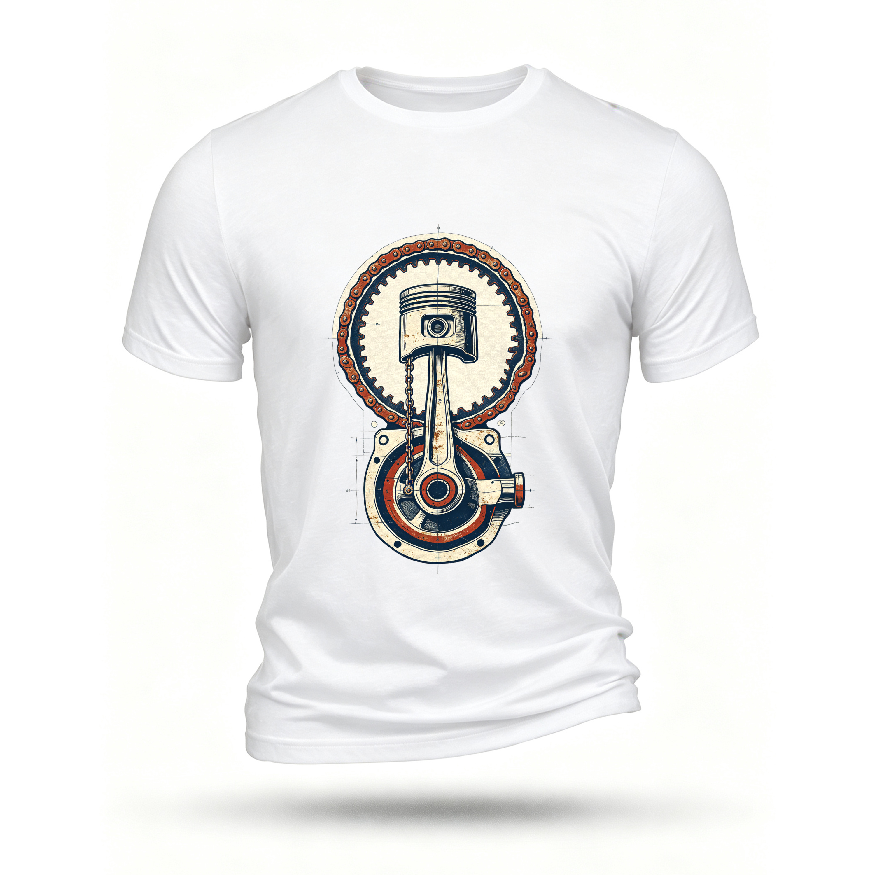 White T-shirt, front print