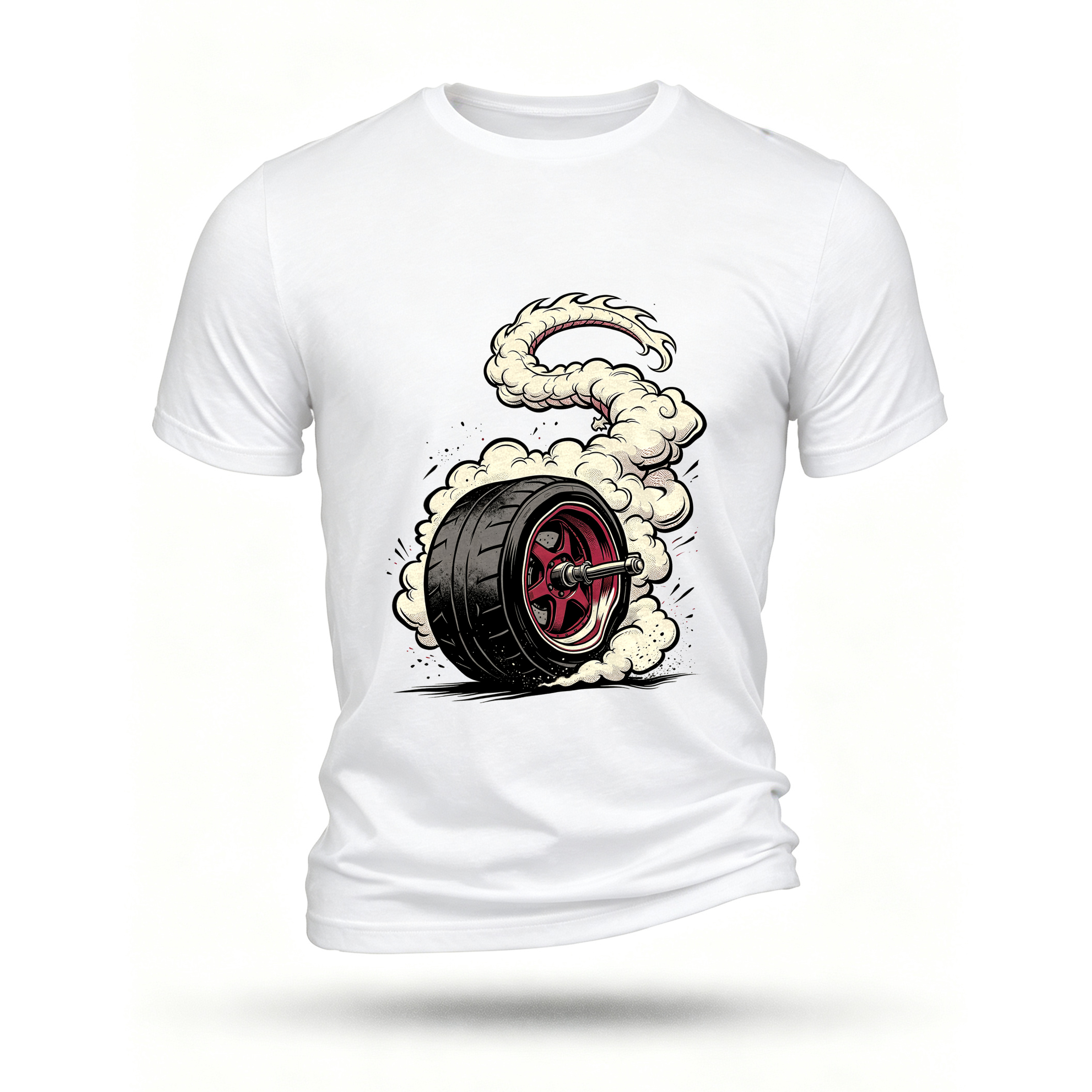 White T-shirt, front print