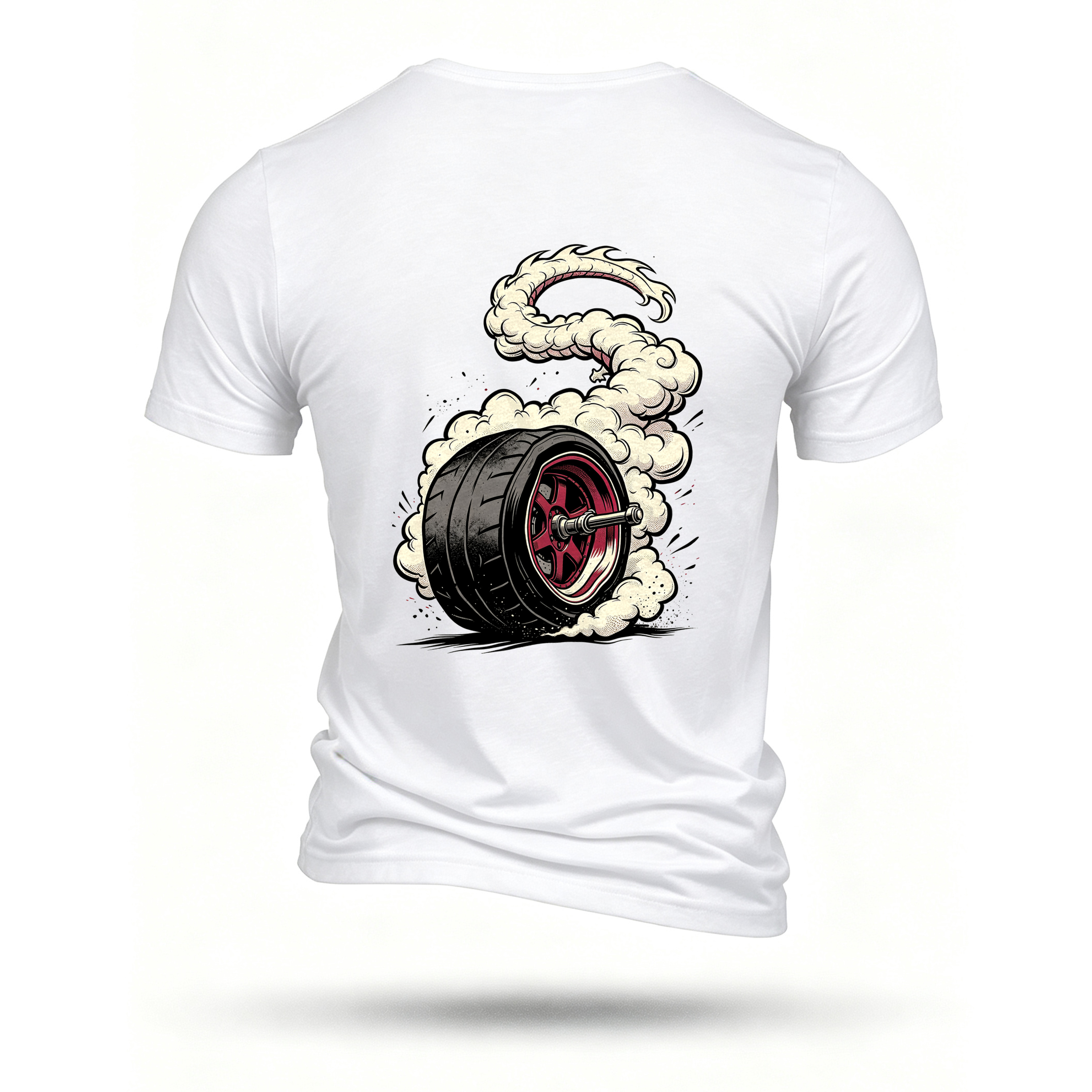 White T-shirt, back print
