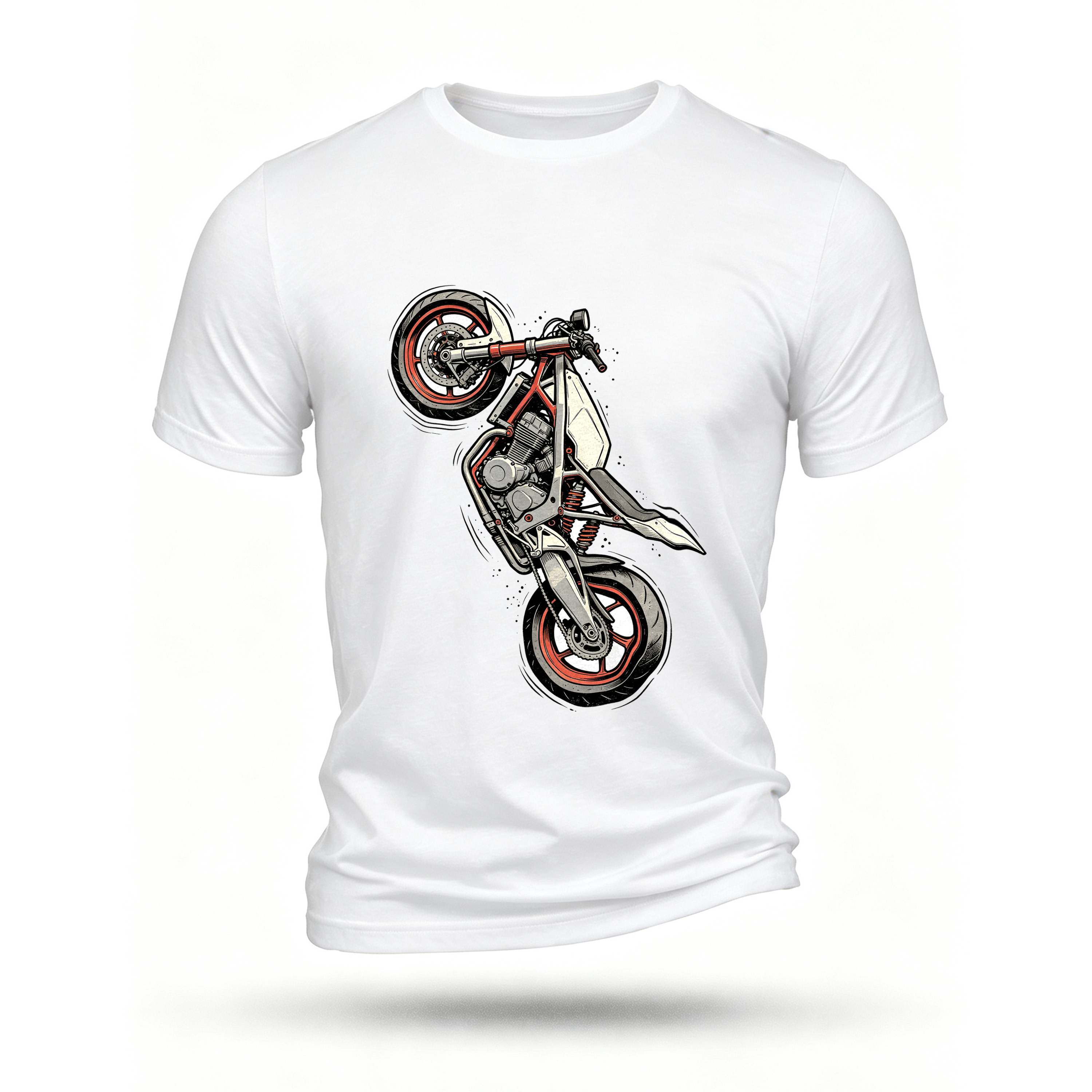 White T-shirt, front print