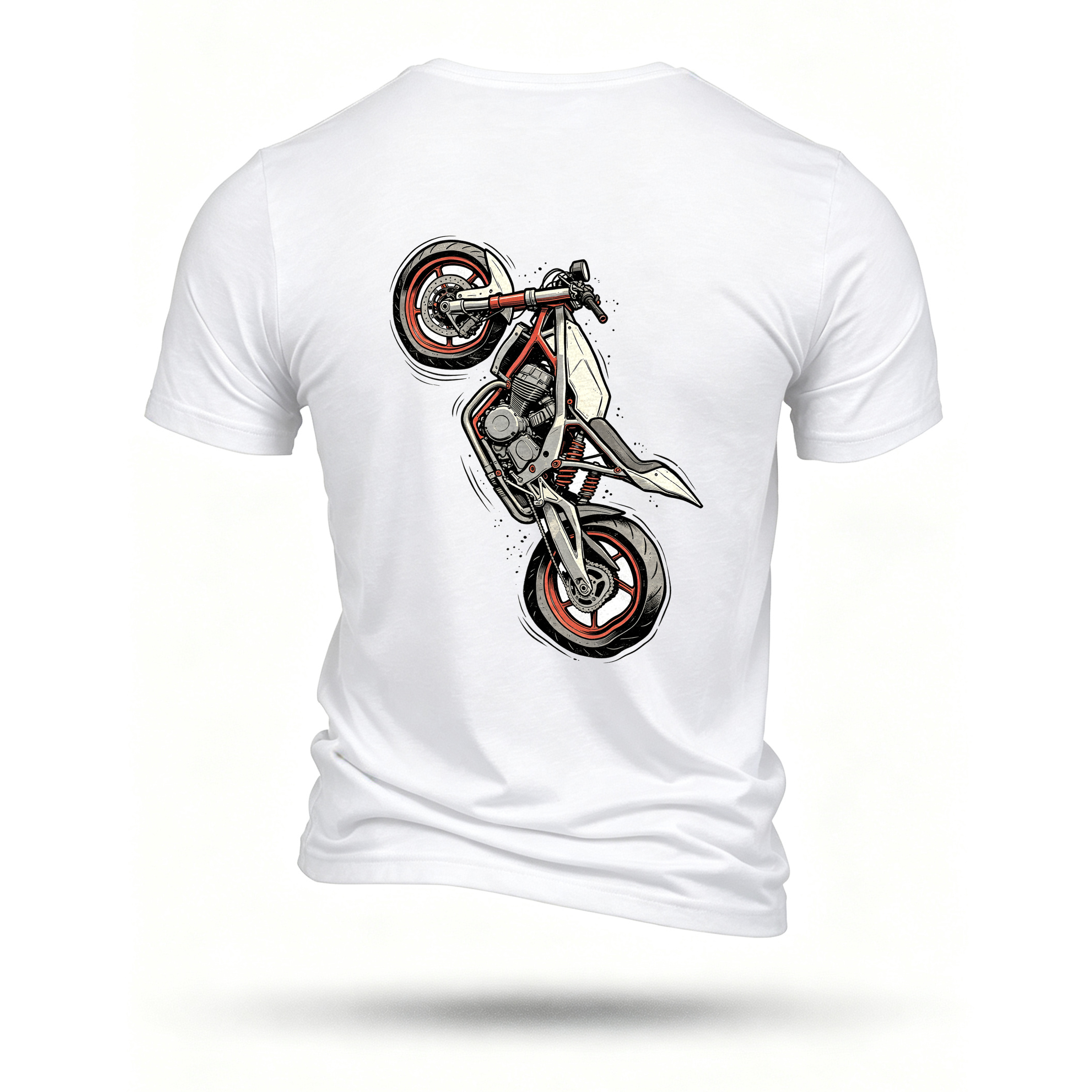 White T-shirt, back print