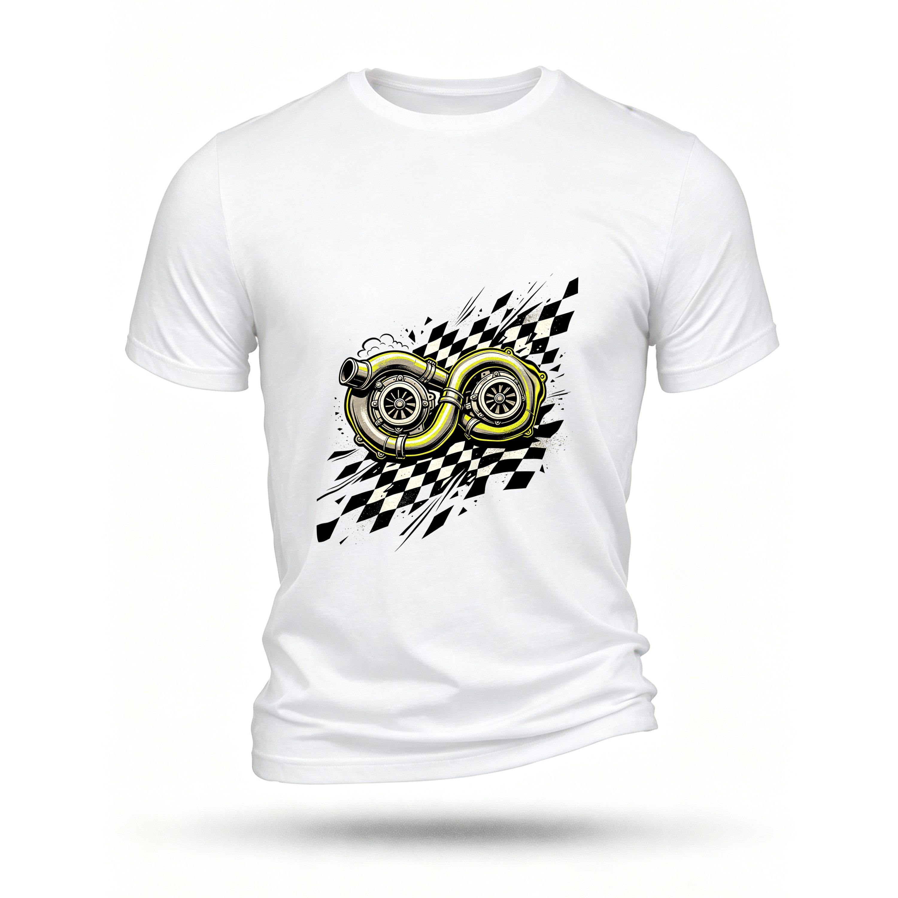 White T-shirt, front print