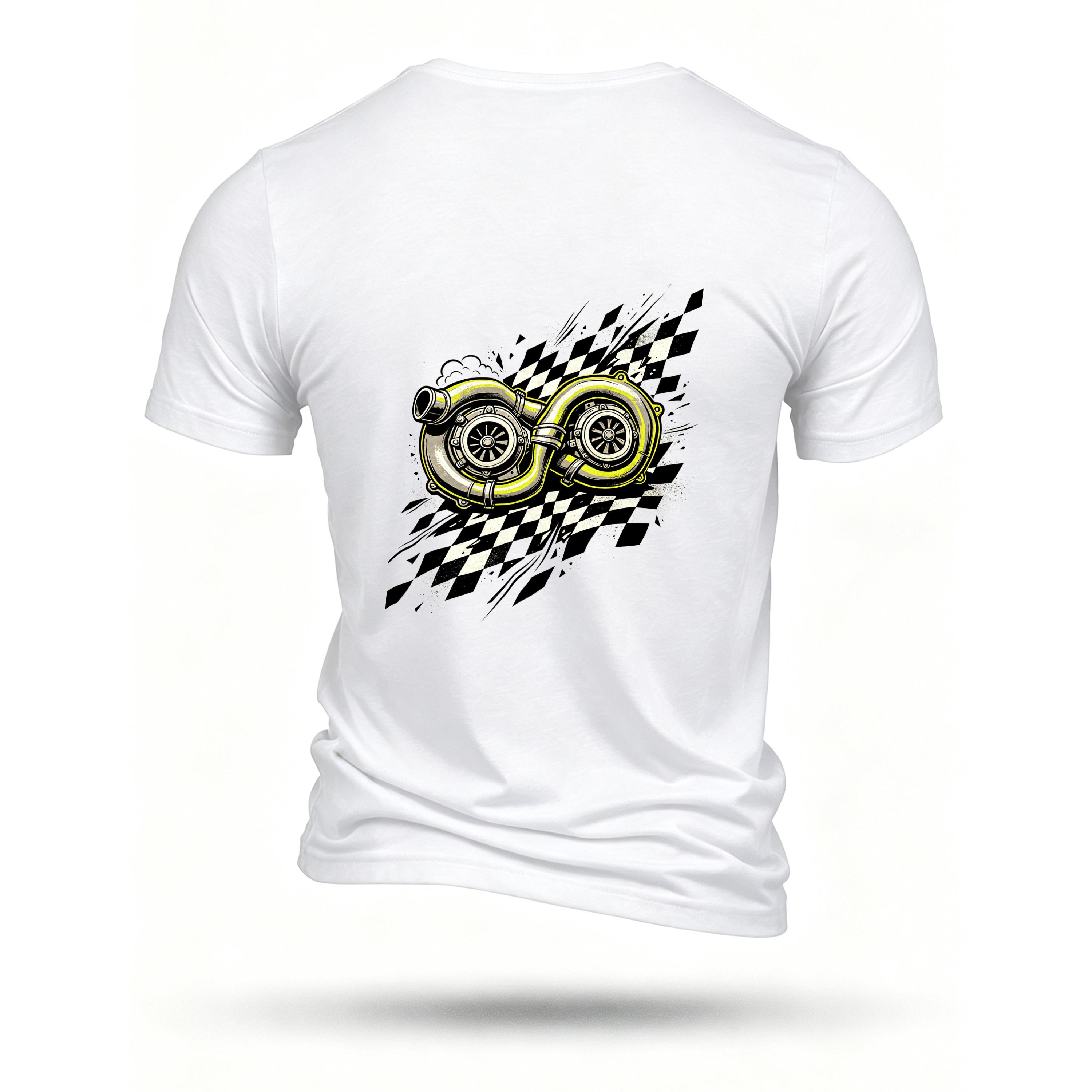 White T-shirt, back print