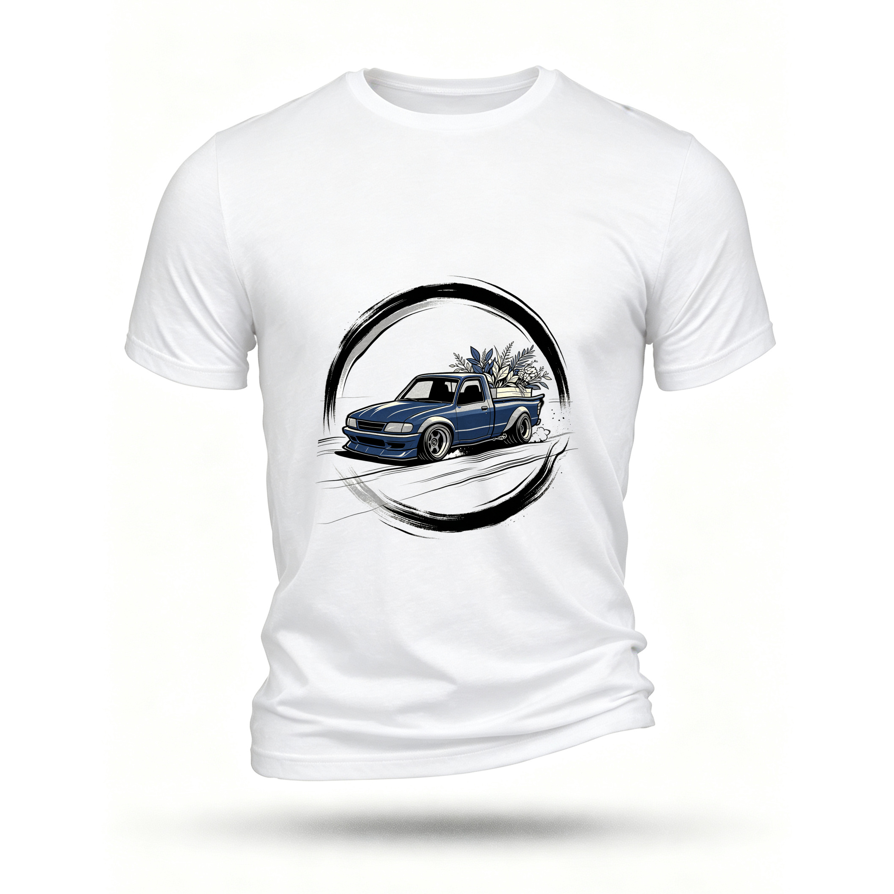 White T-shirt, front print