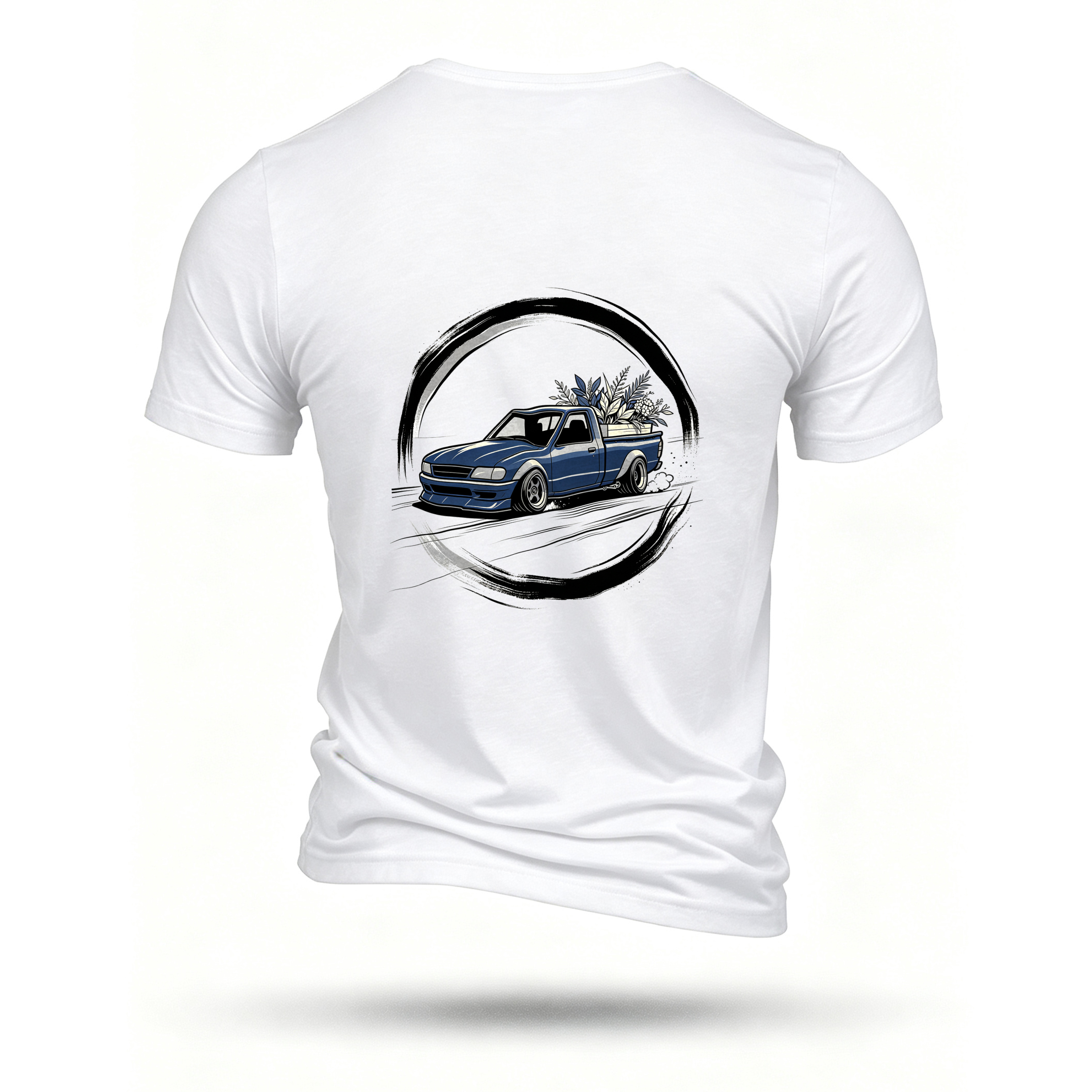 White T-shirt, back print