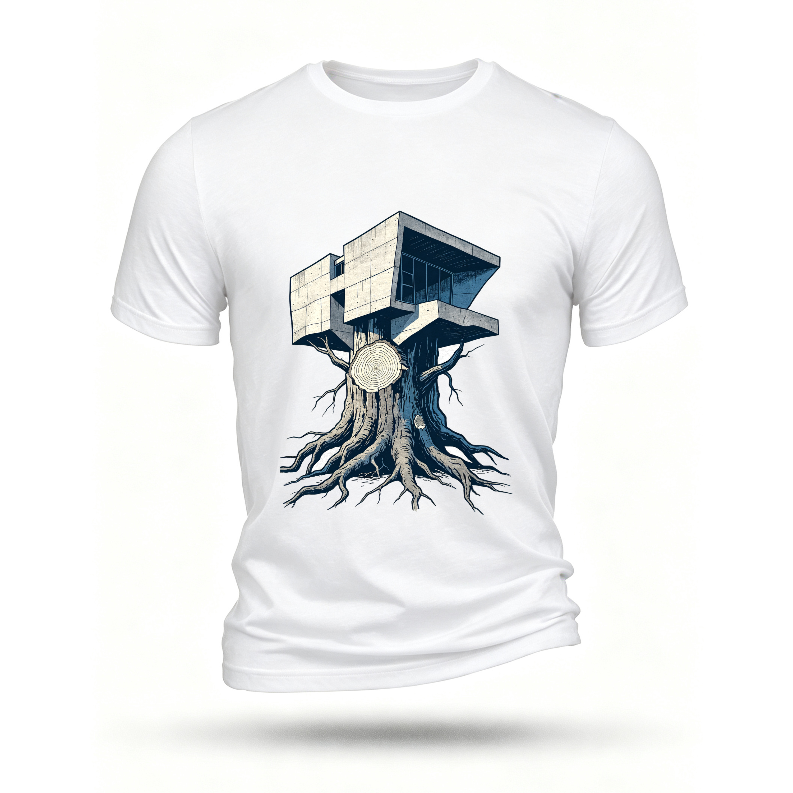 White T-shirt, front print