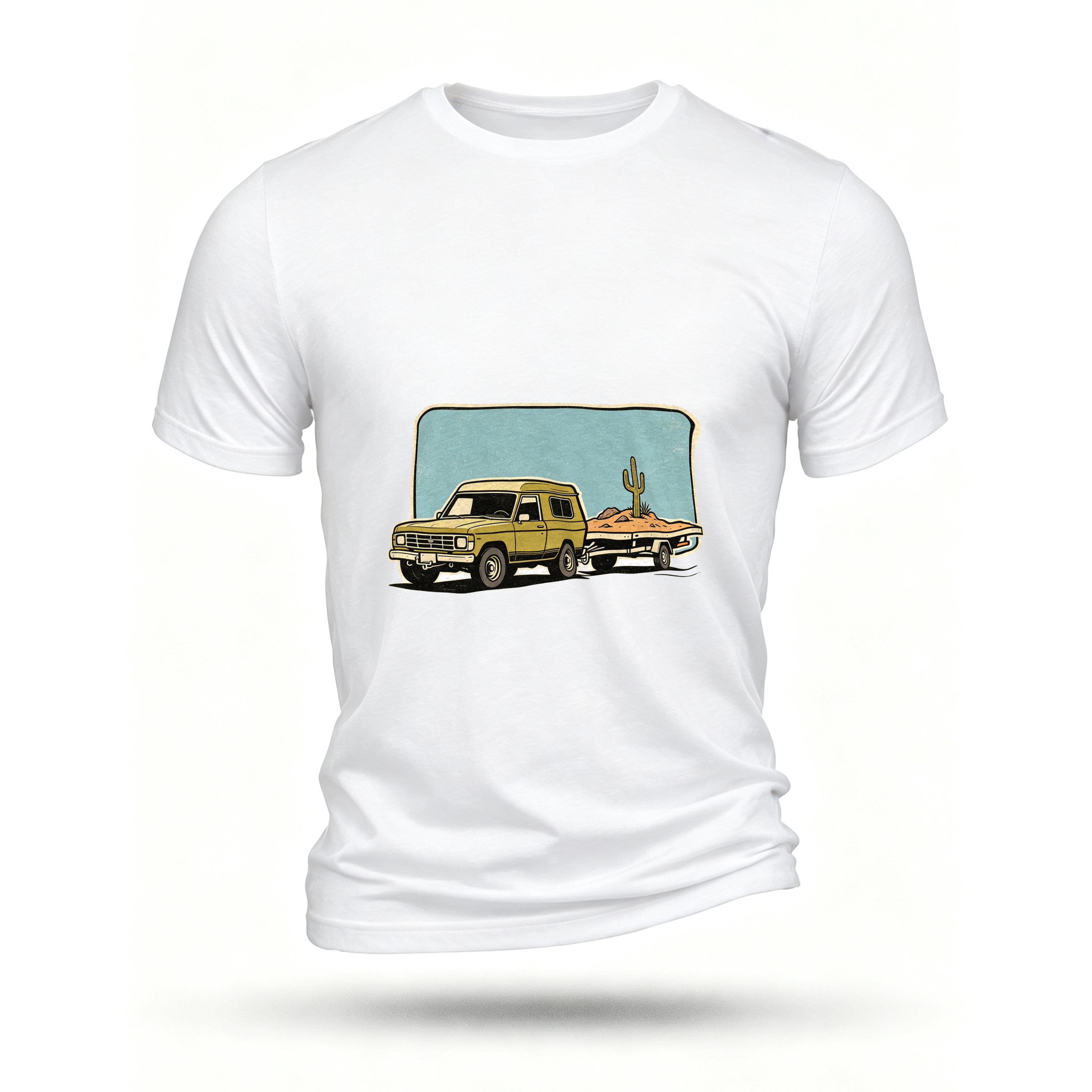 White T-shirt, front print