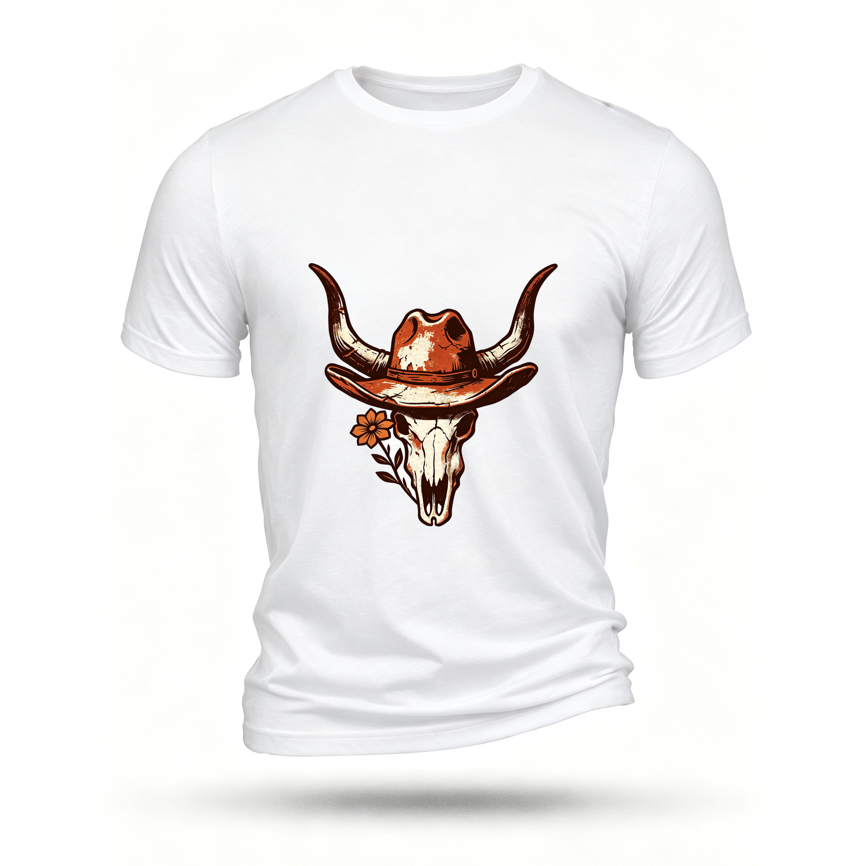 White T-shirt, front print