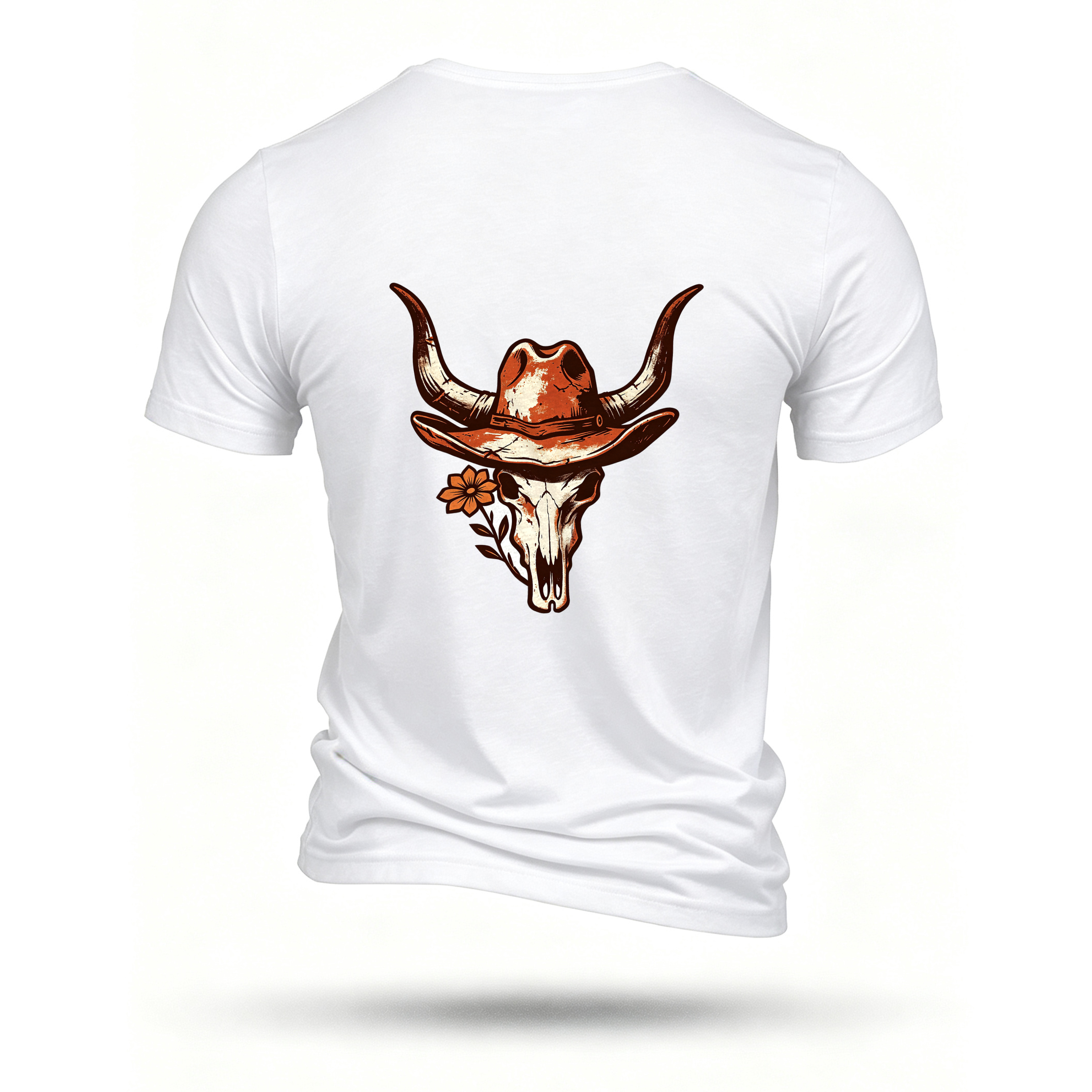 White T-shirt, back print