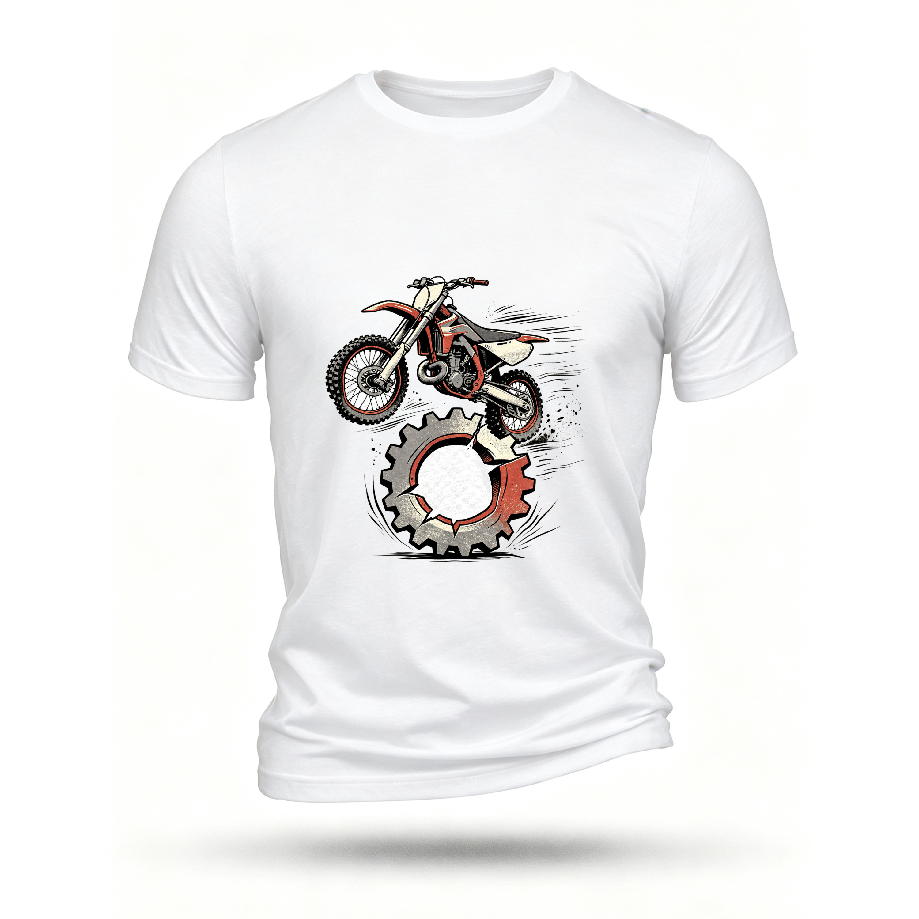 White T-shirt, front print