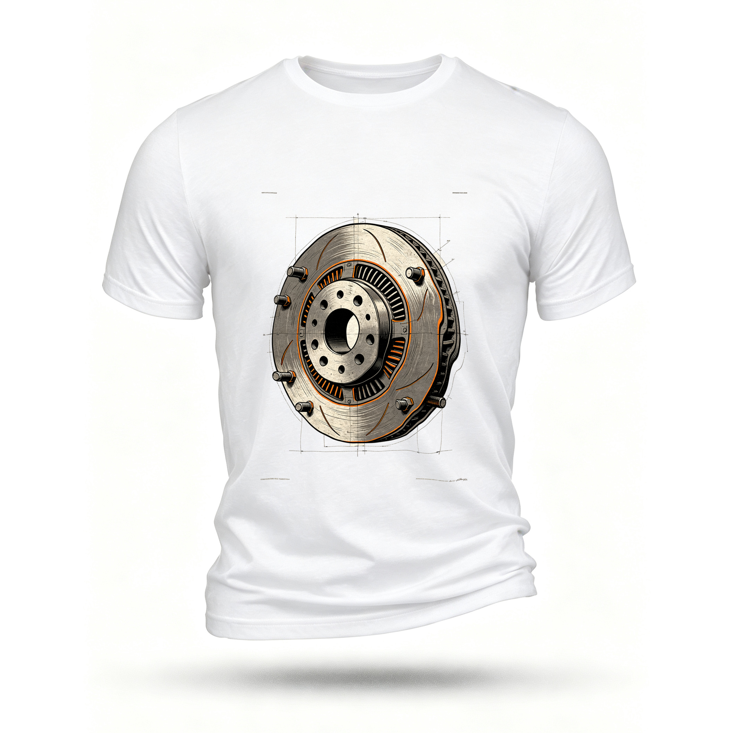 White T-shirt, front print