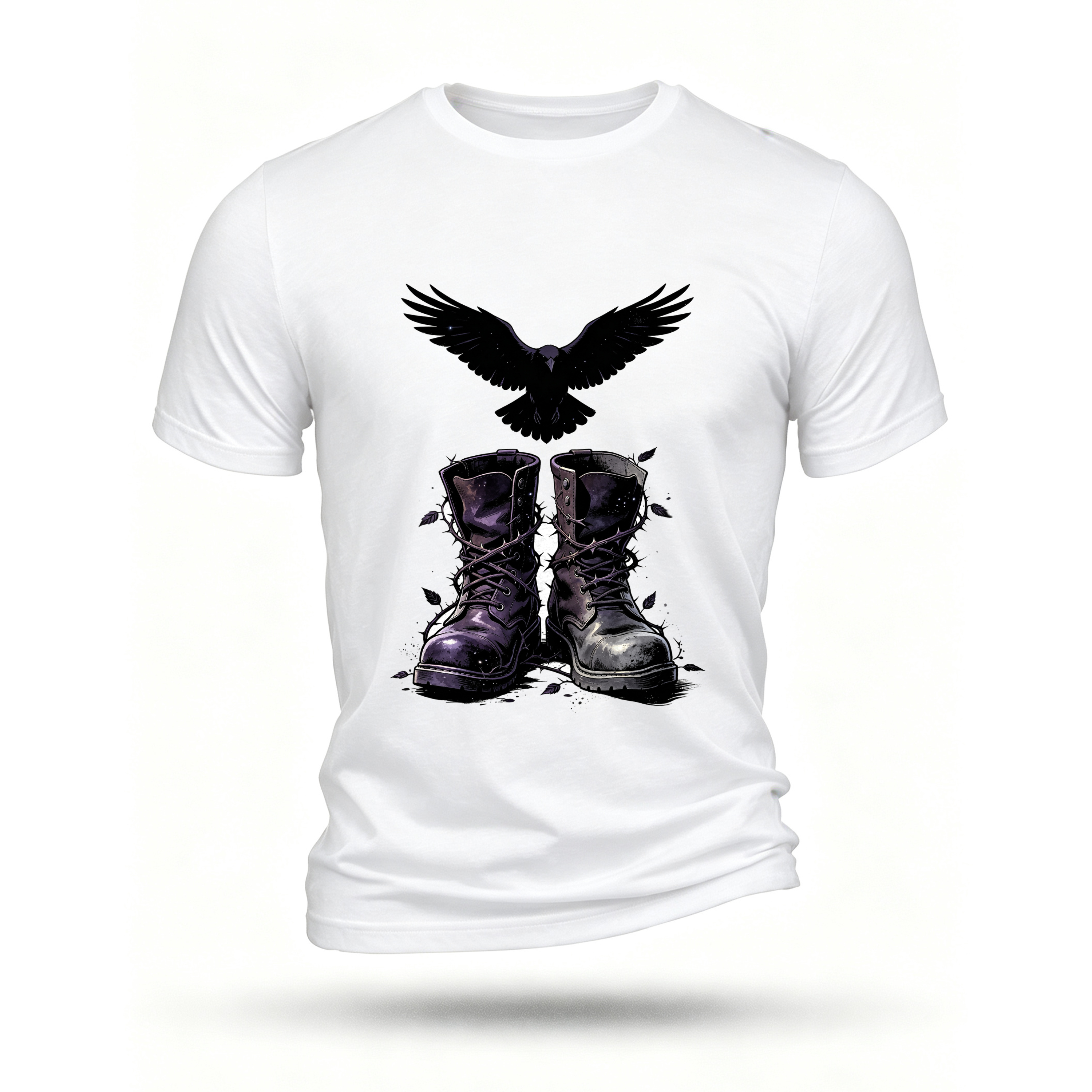 White T-shirt, front print