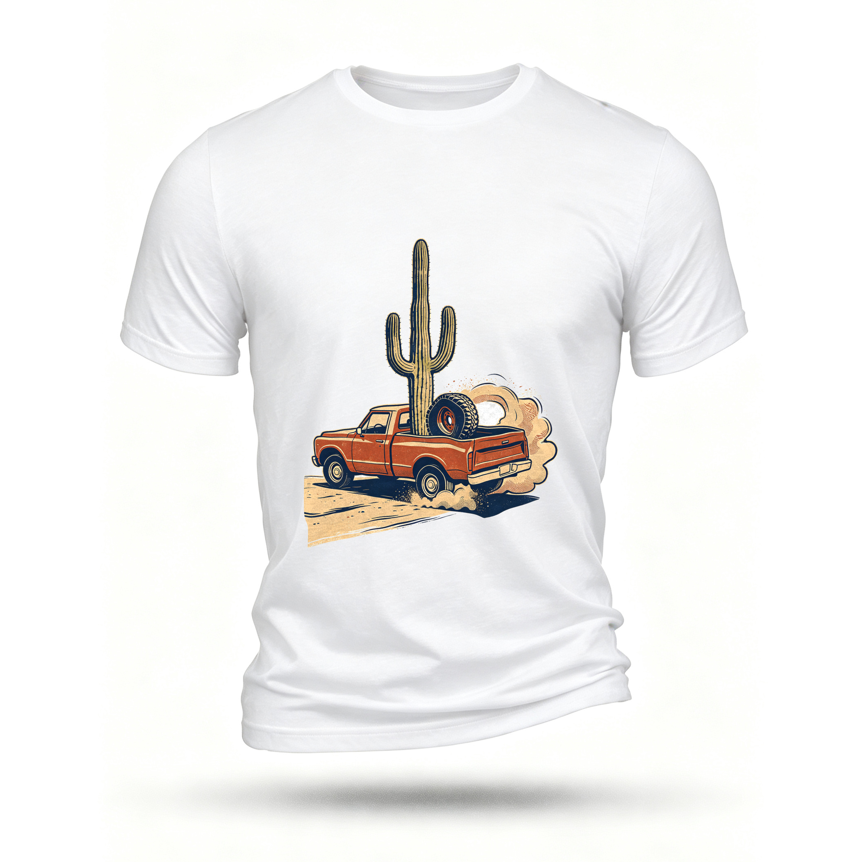 White T-shirt, front print