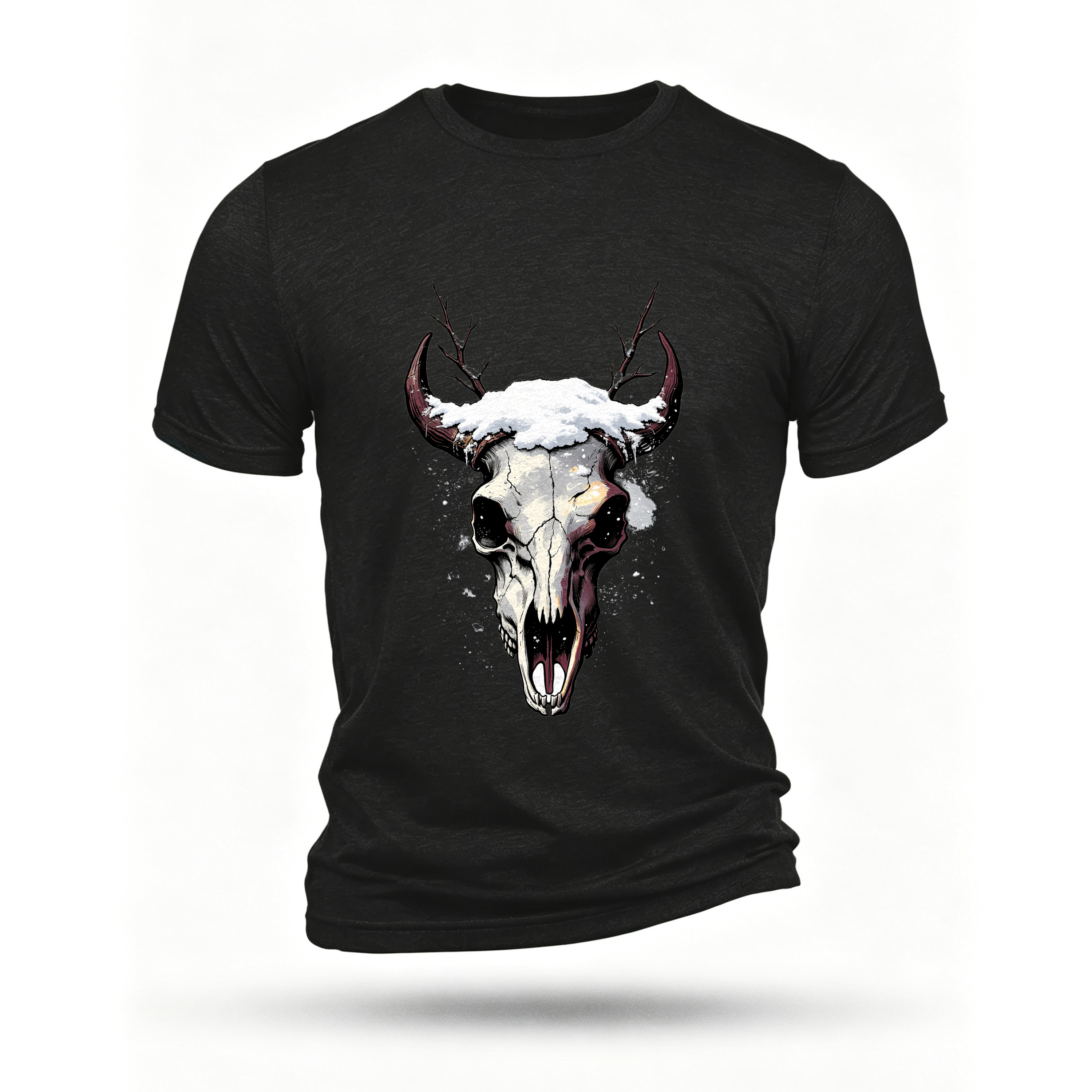 Black T-shirt, front print