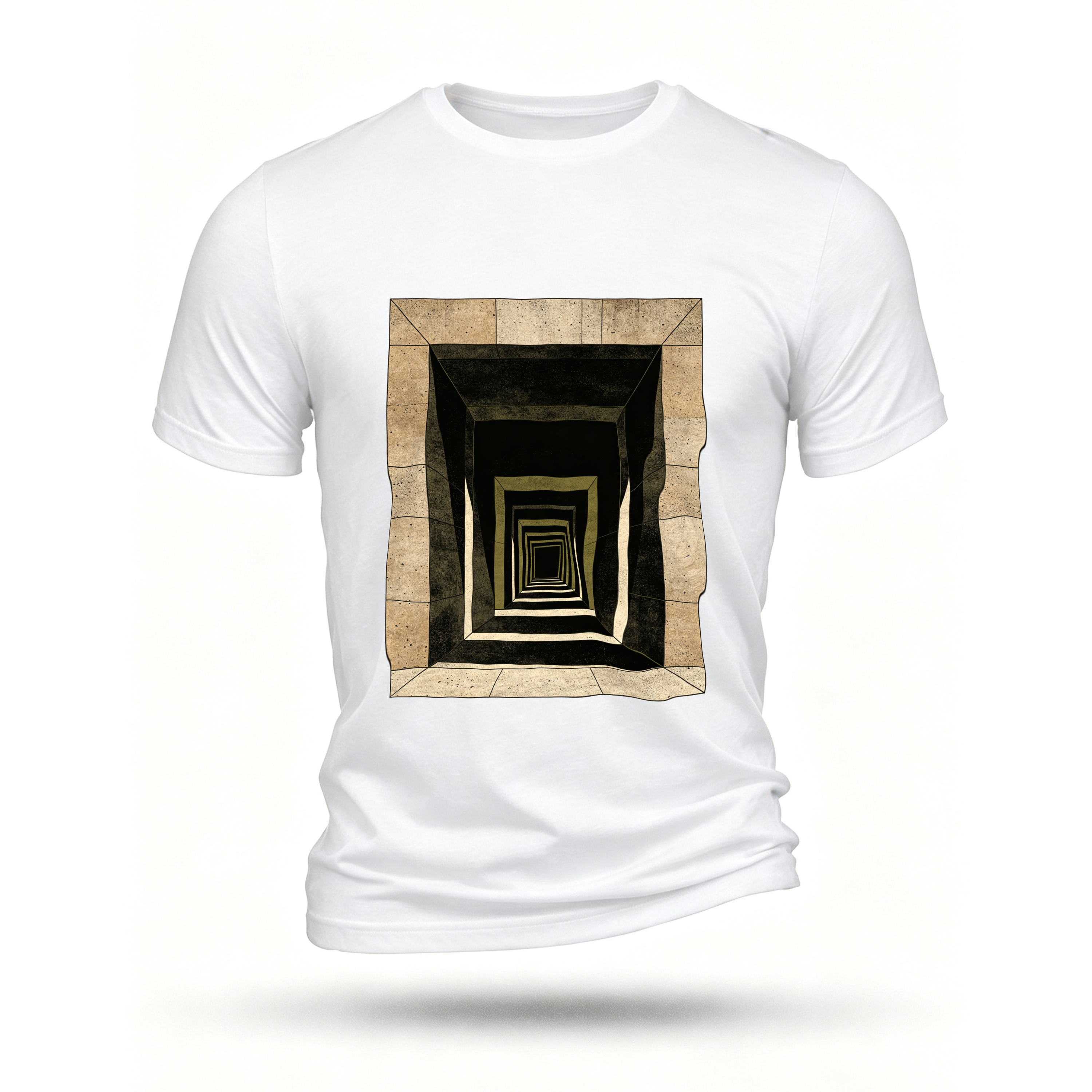 White T-shirt, front print