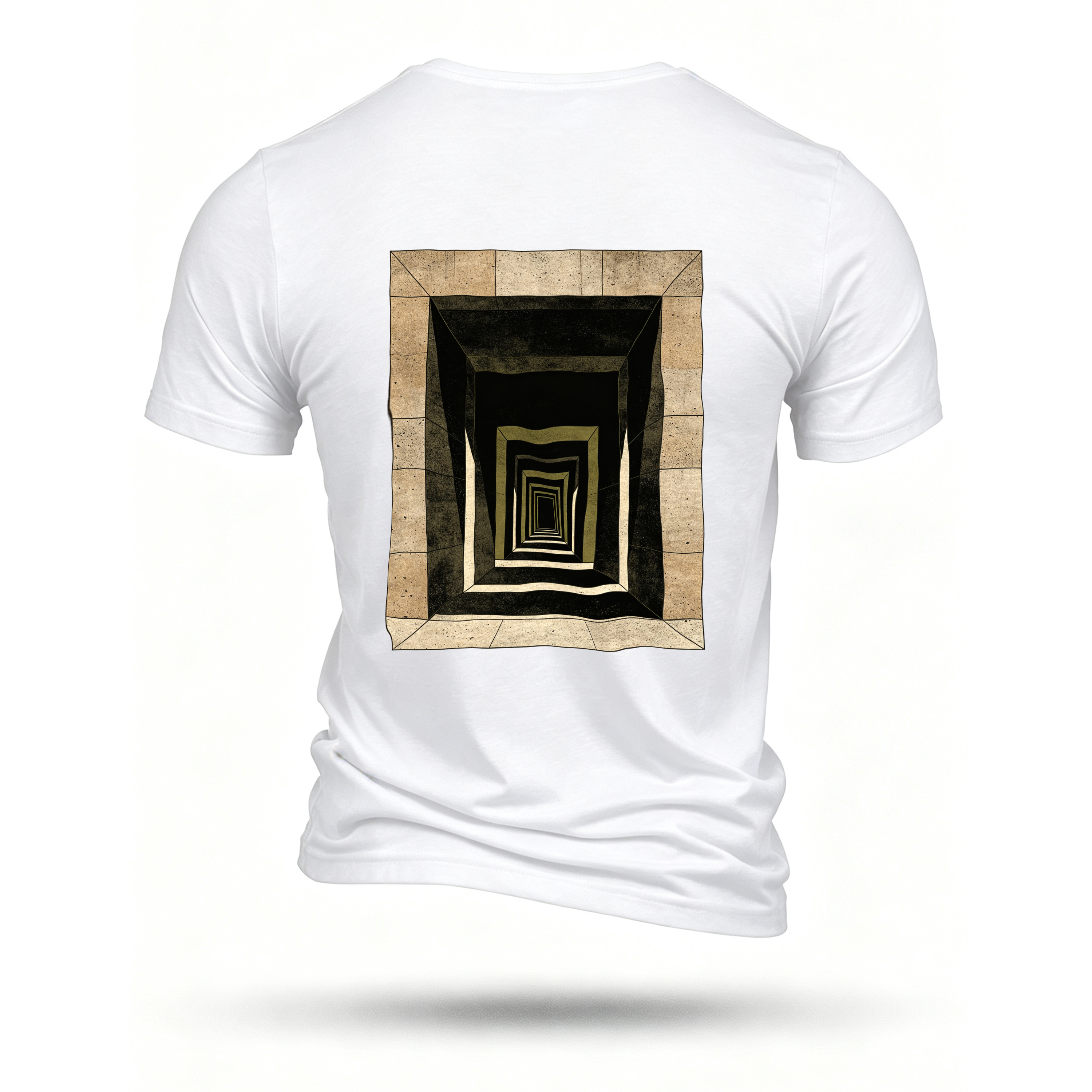 White T-shirt, back print