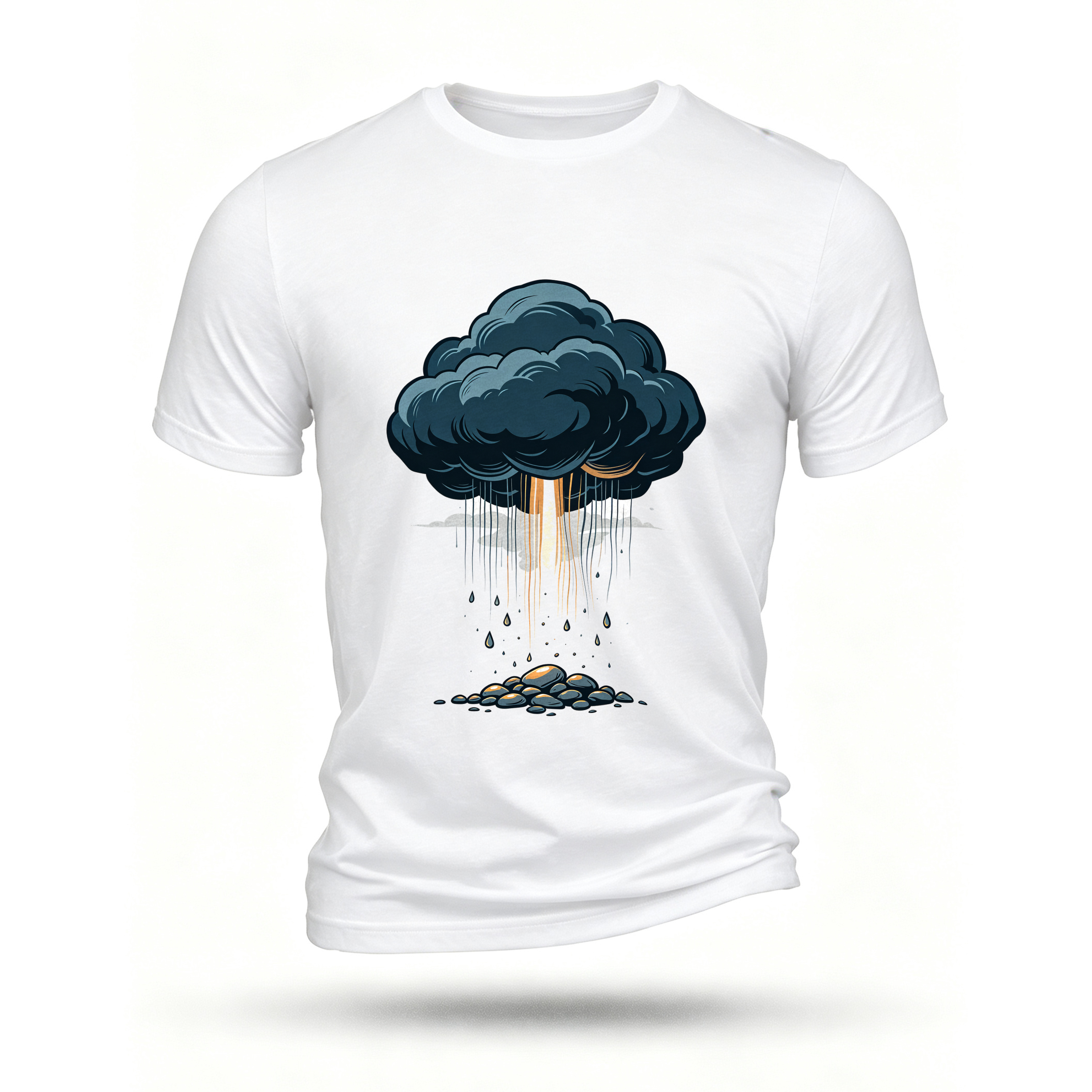 White T-shirt, front print