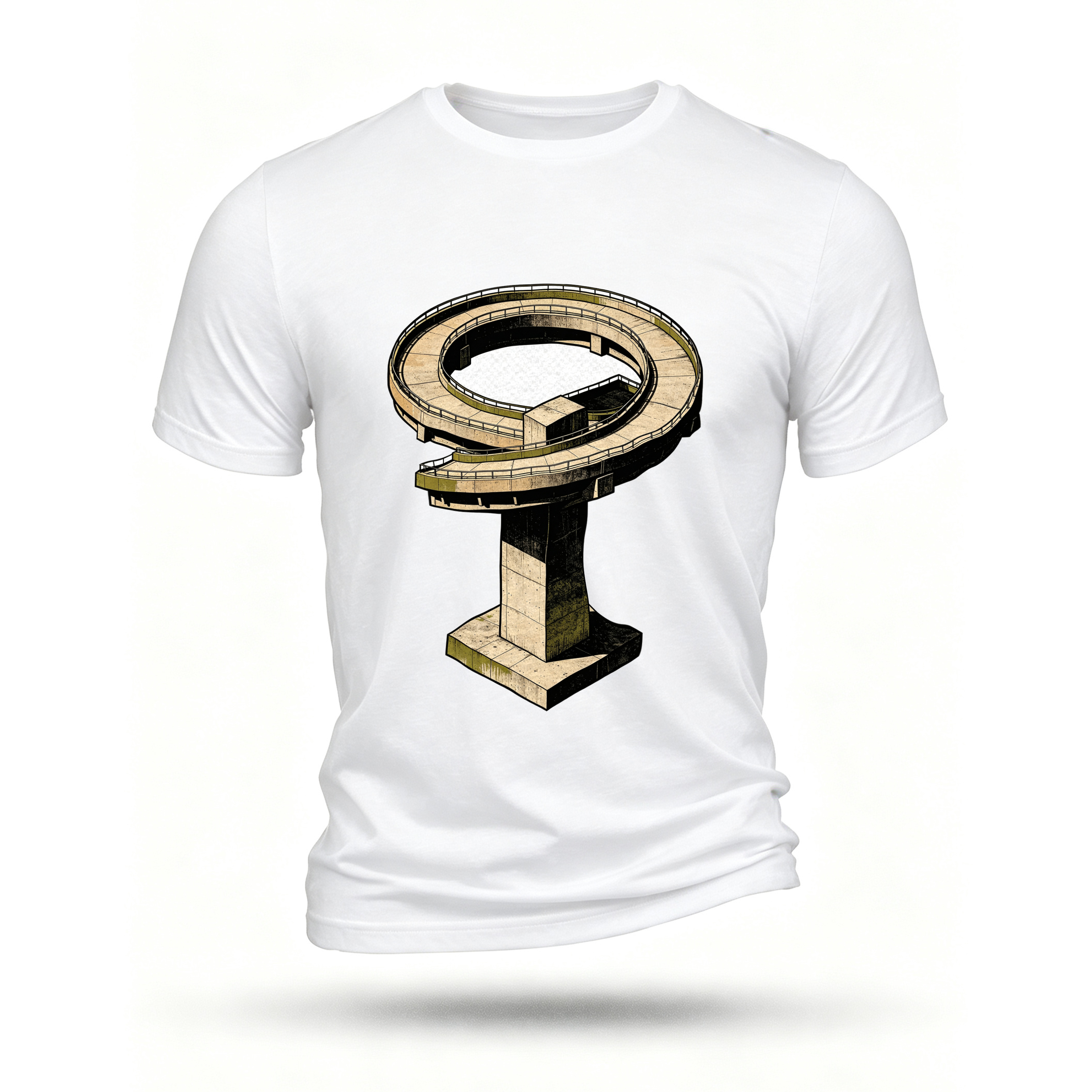 White T-shirt, front print