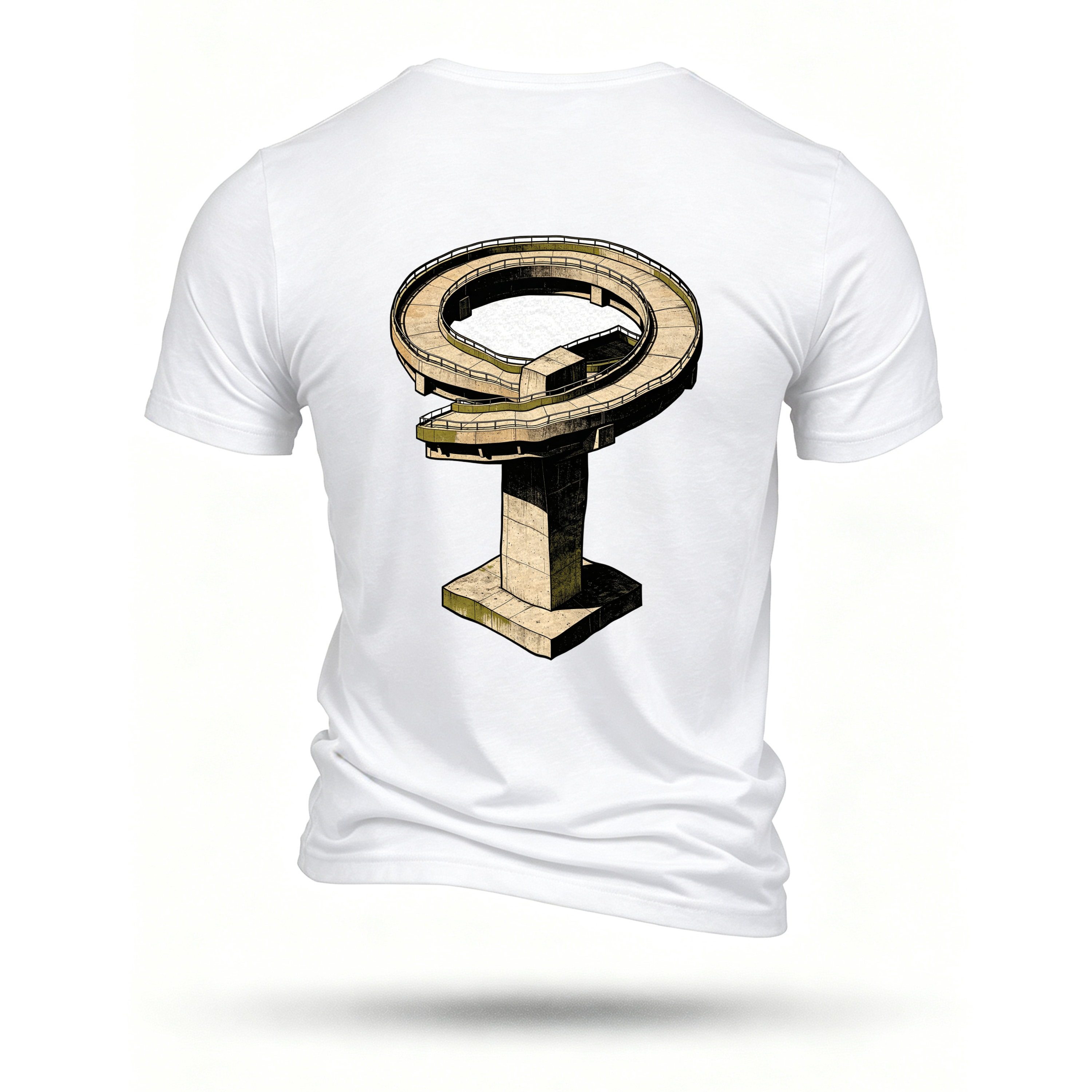 White T-shirt, back print