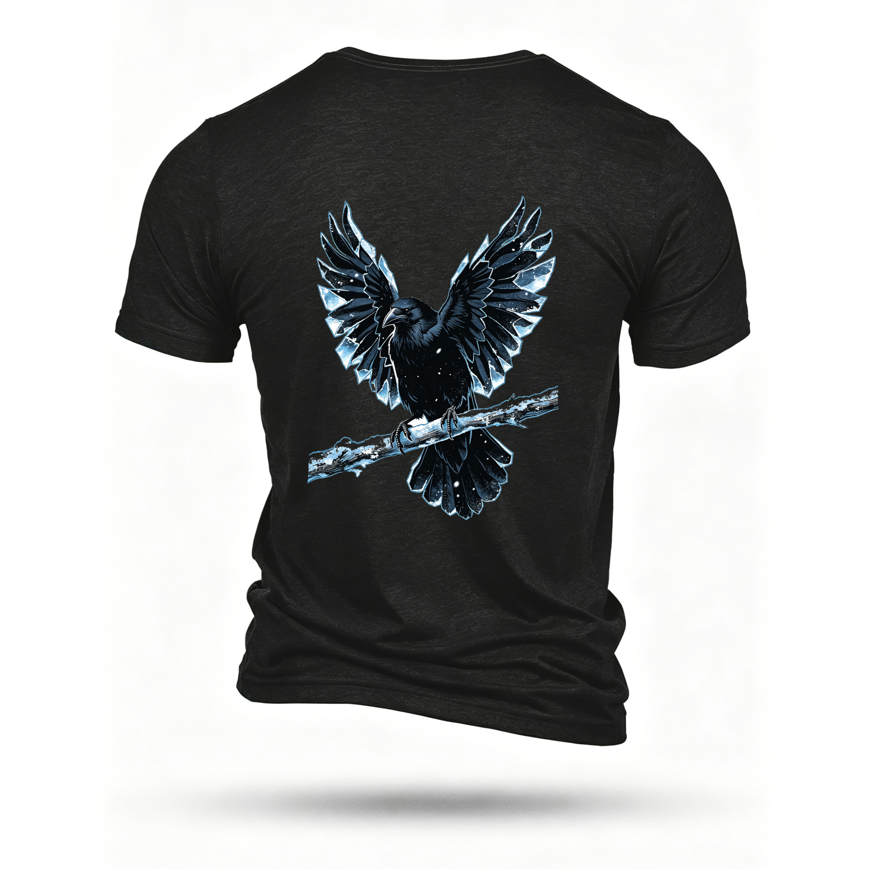Black T-shirt, back print