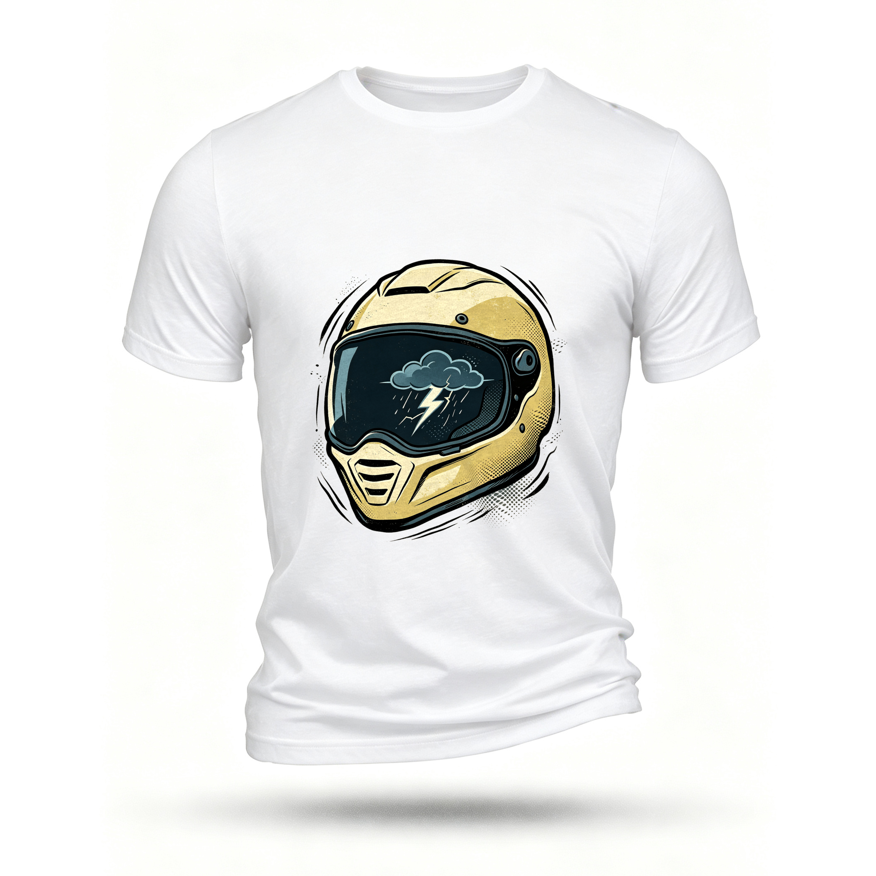 White T-shirt, front print