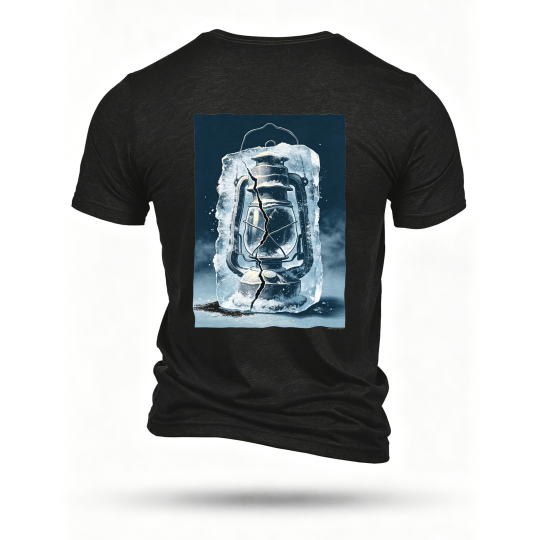 Black T-shirt, back print