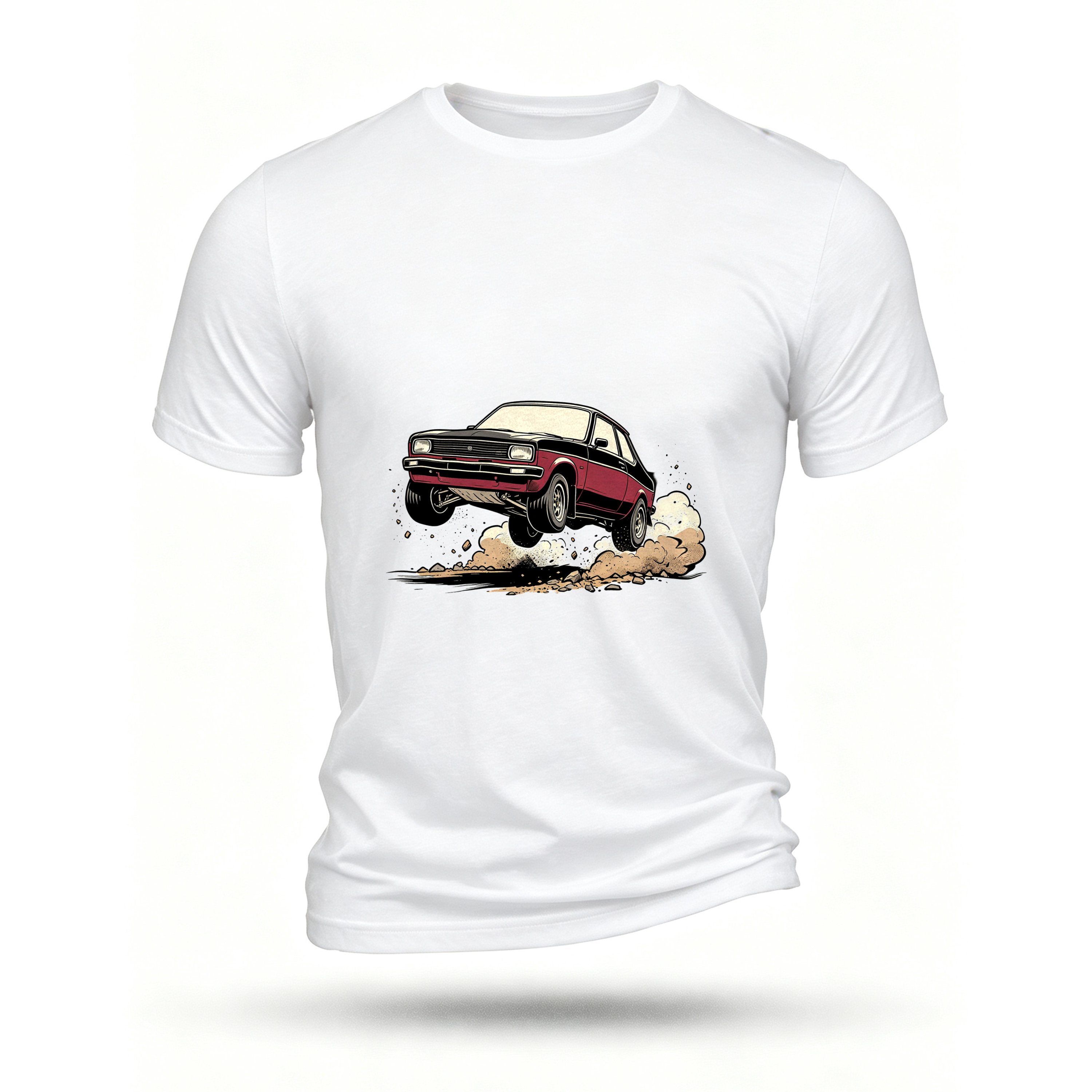 White T-shirt, front print