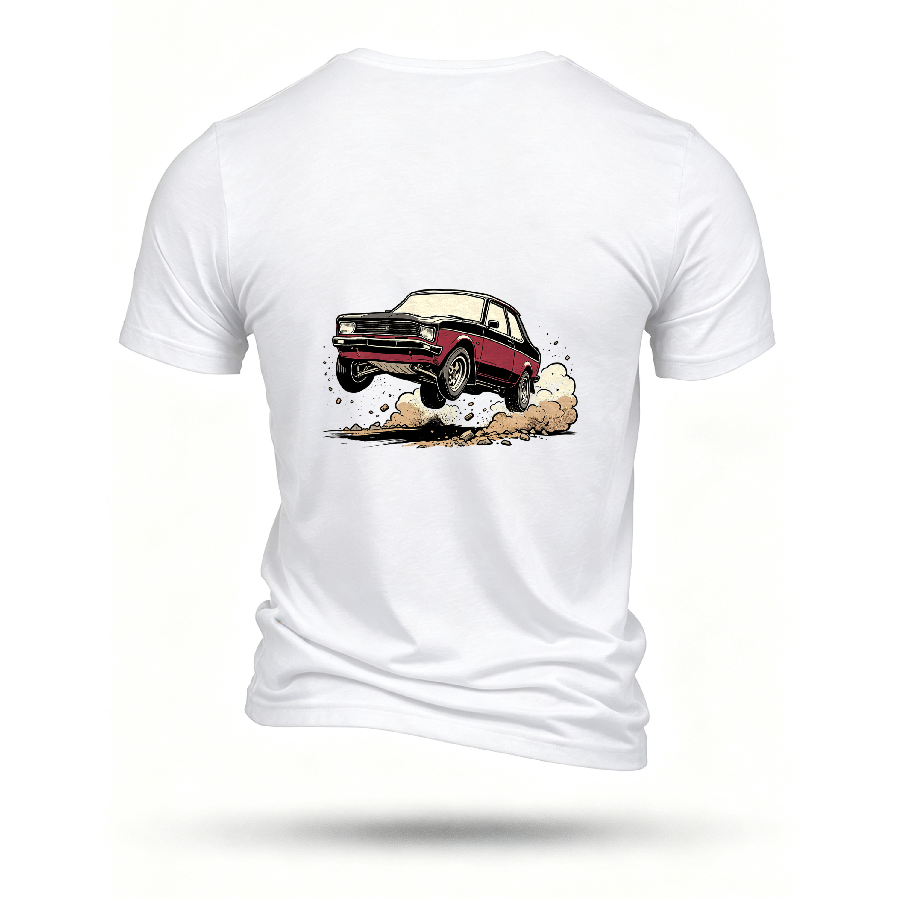 White T-shirt, back print