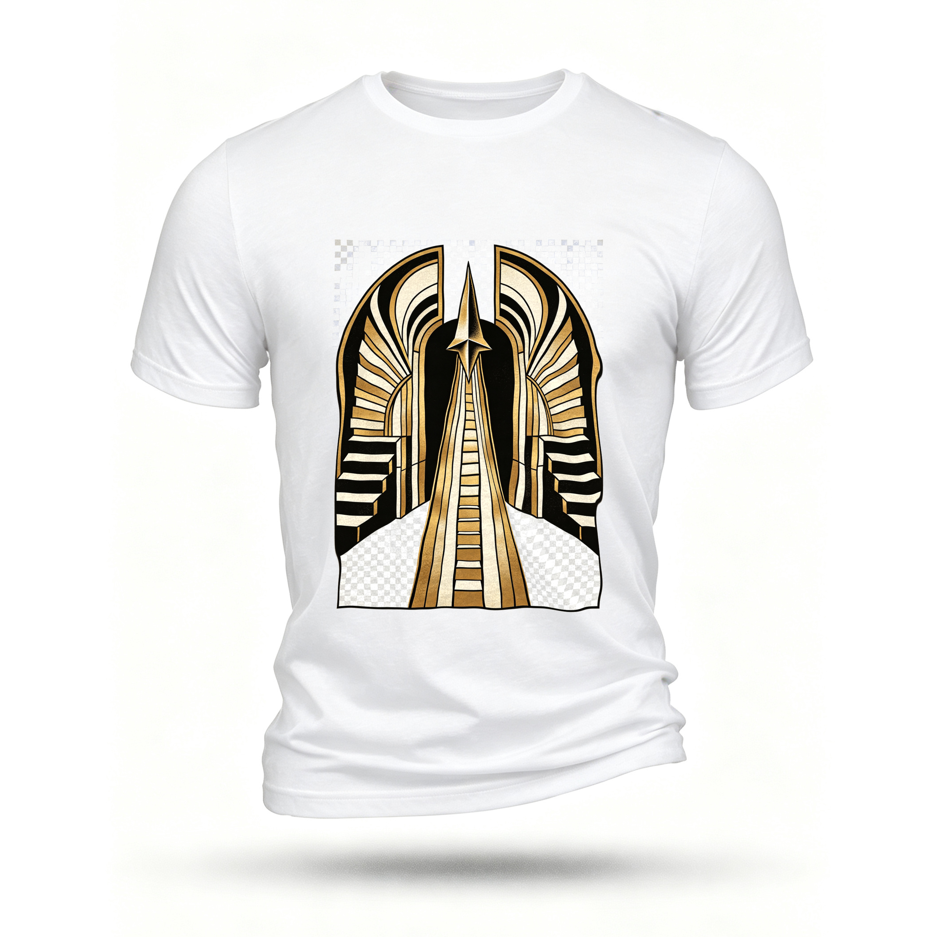 White T-shirt, front print