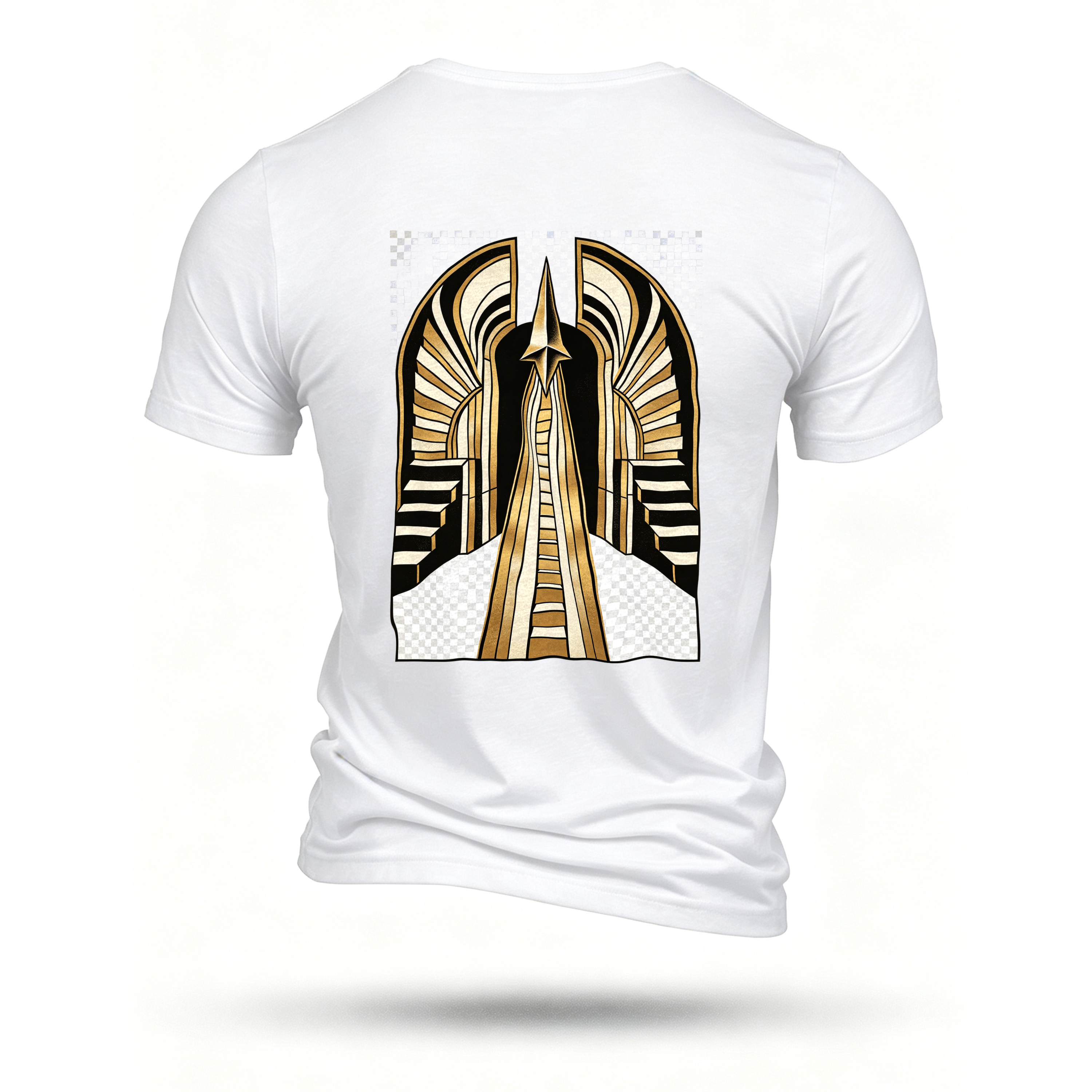 White T-shirt, back print