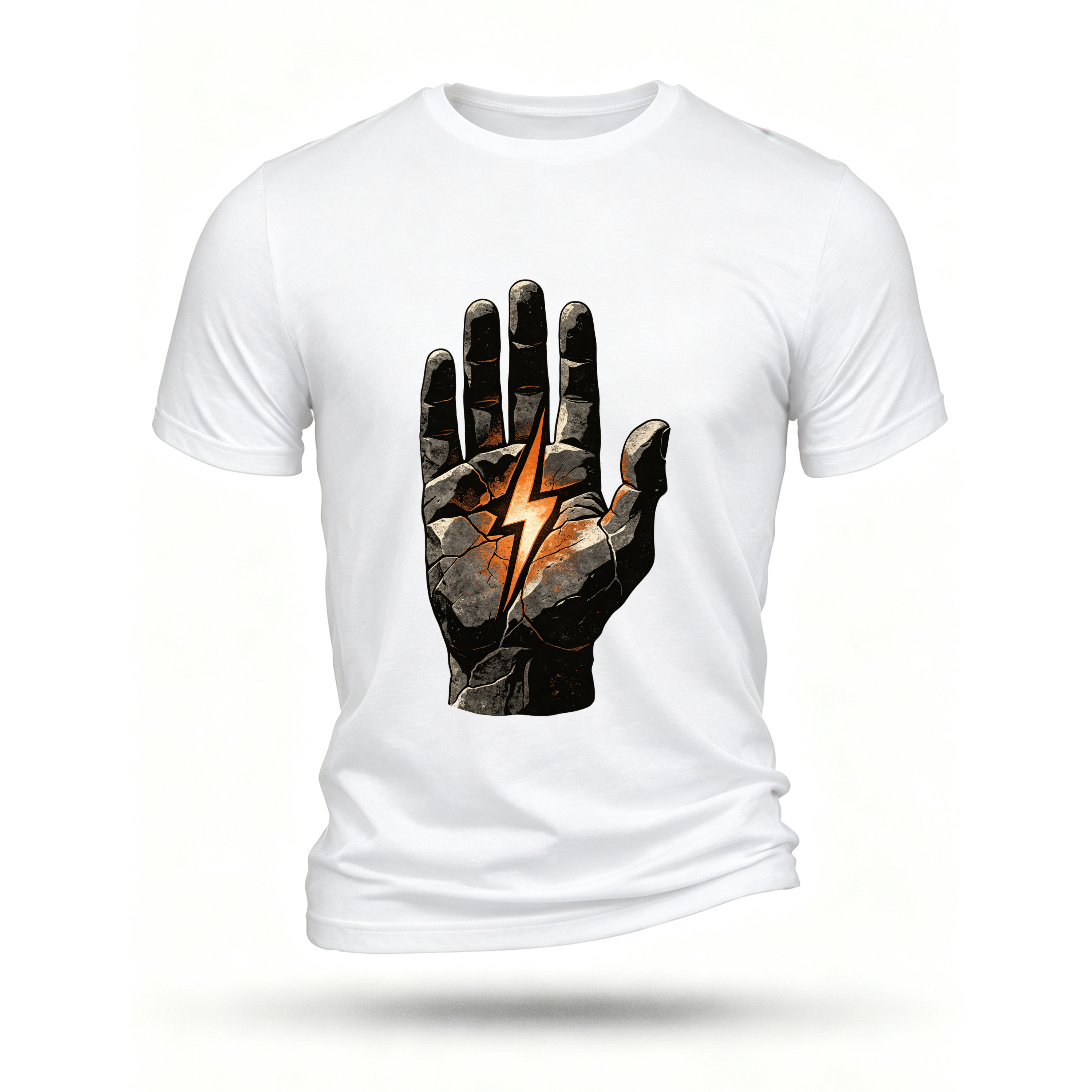 White T-shirt, front print