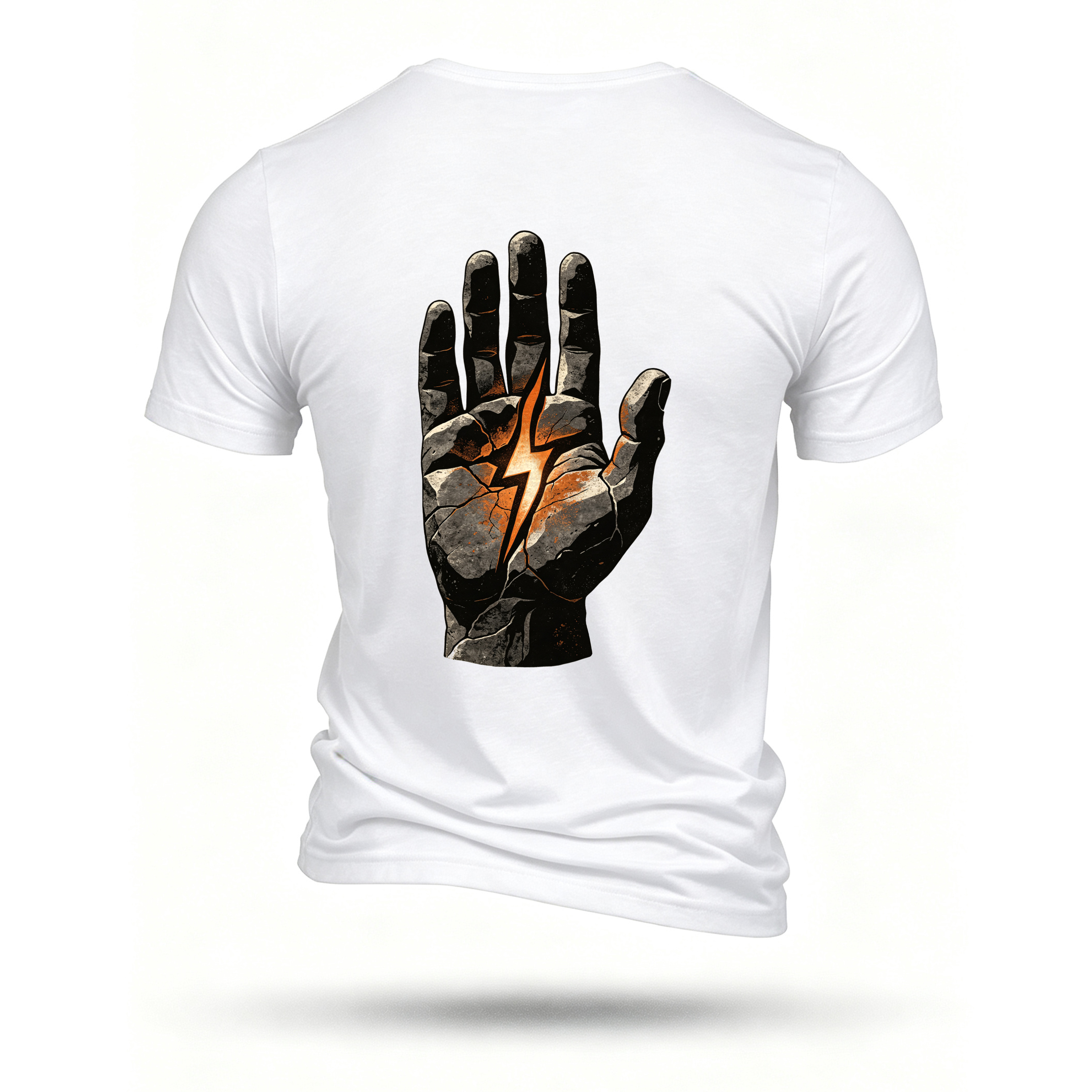 White T-shirt, back print
