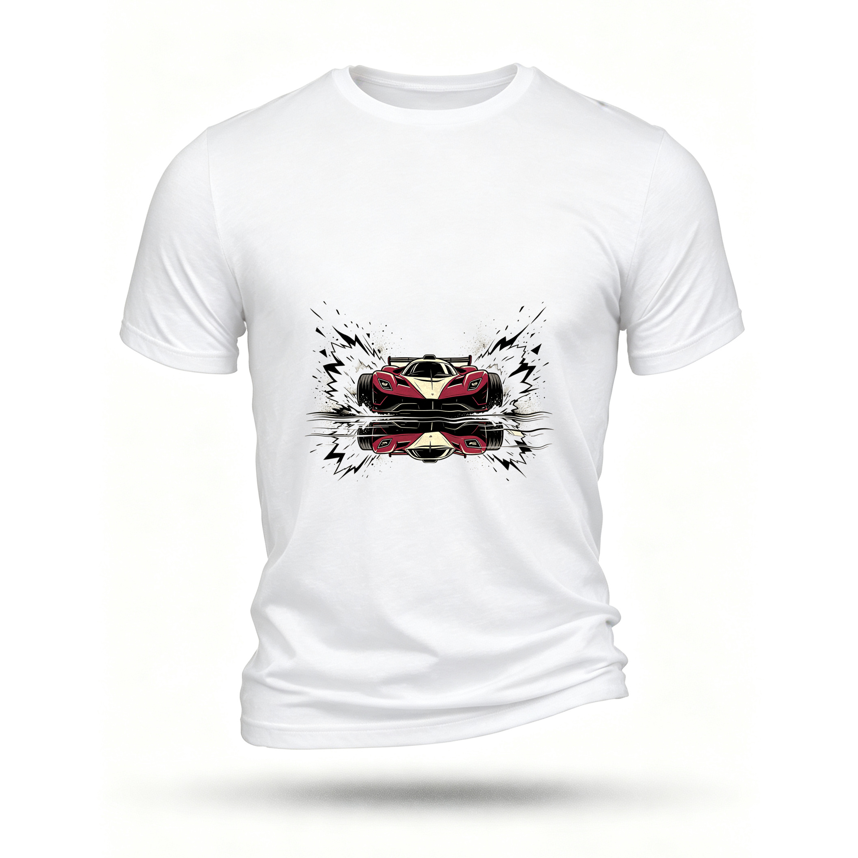 White T-shirt, front print