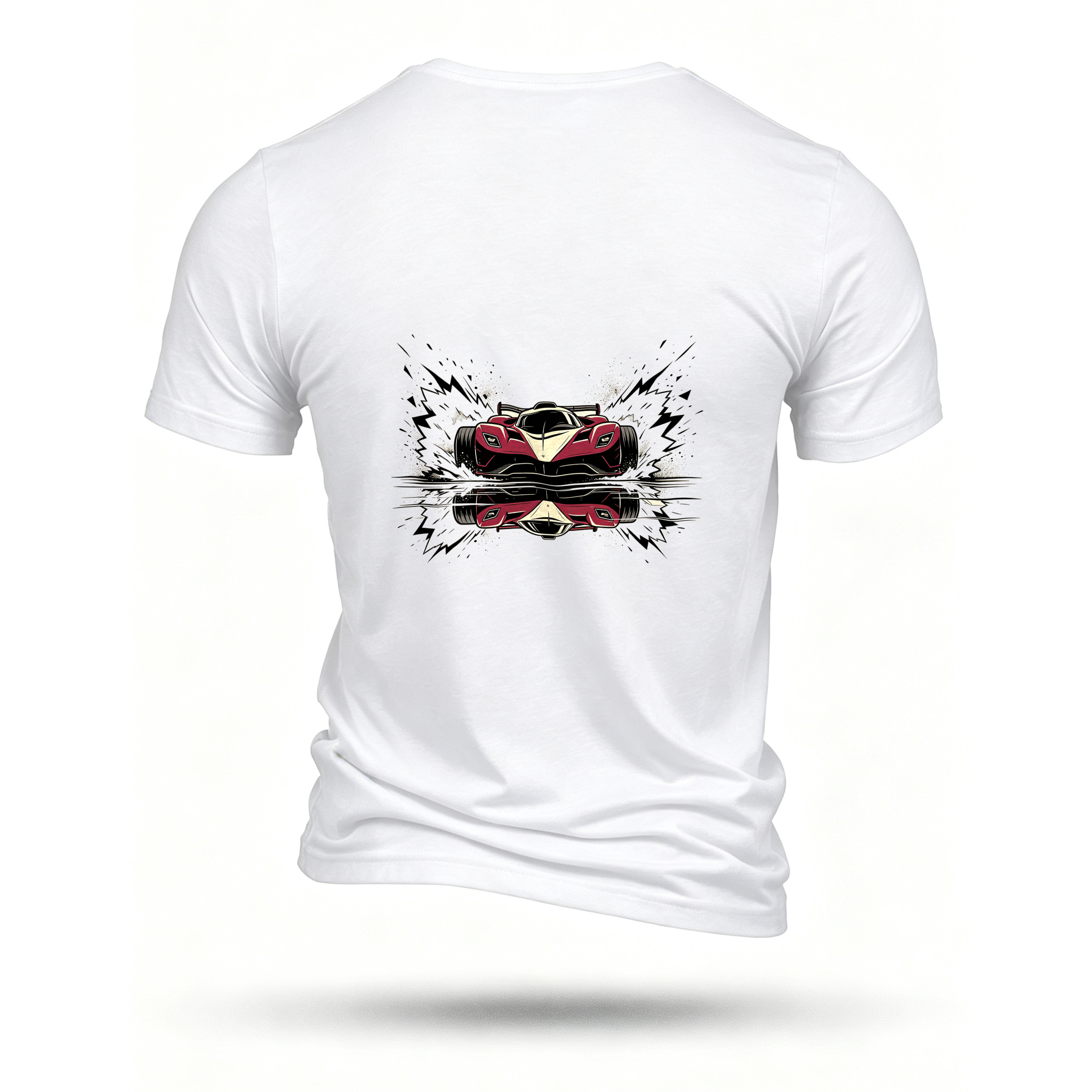 White T-shirt, back print